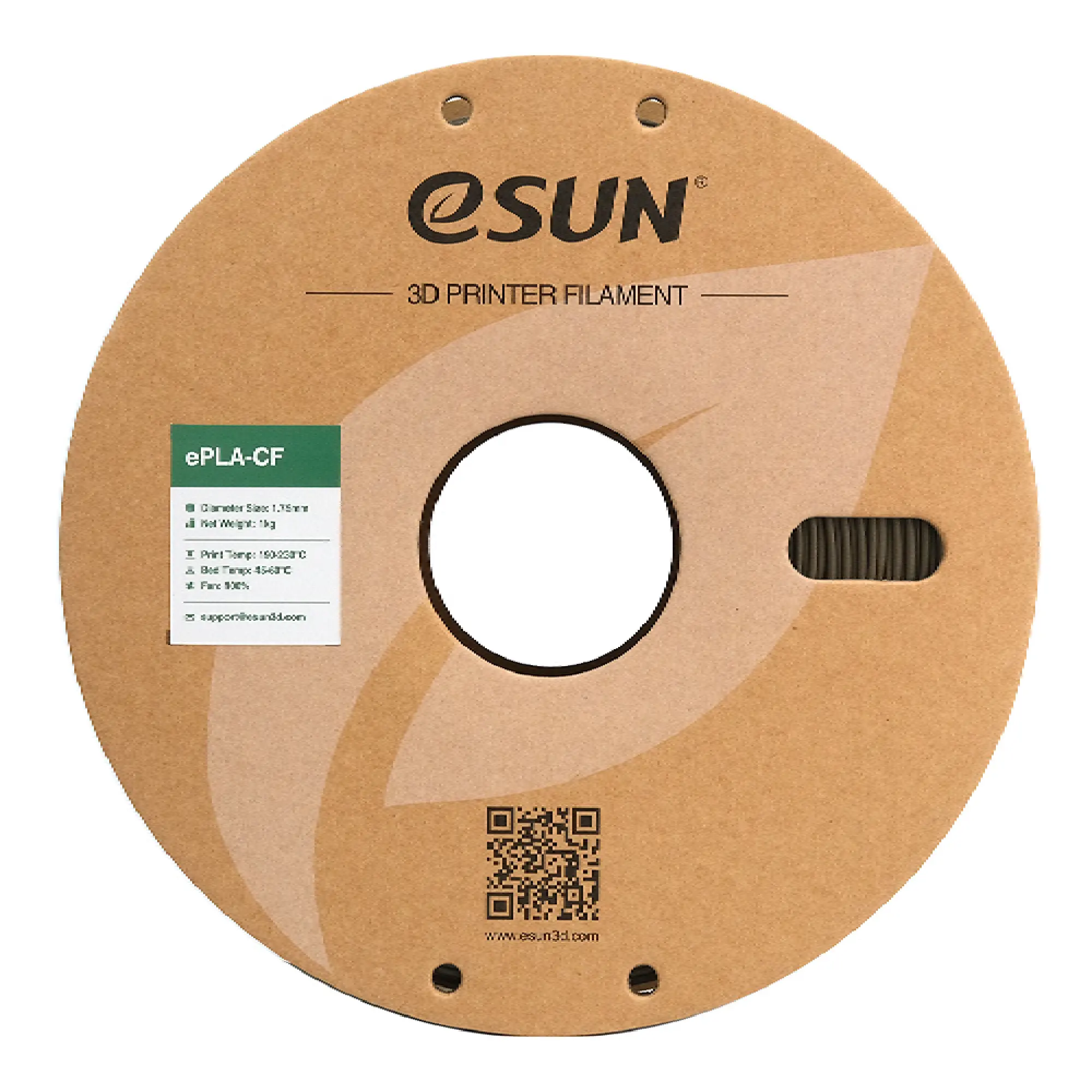 Купити ePLA-CF Filament (пластик) для 3D принтера Esun 1кг, 1.75мм, коричневий (ePLA-CF-P175C1) - фото 2