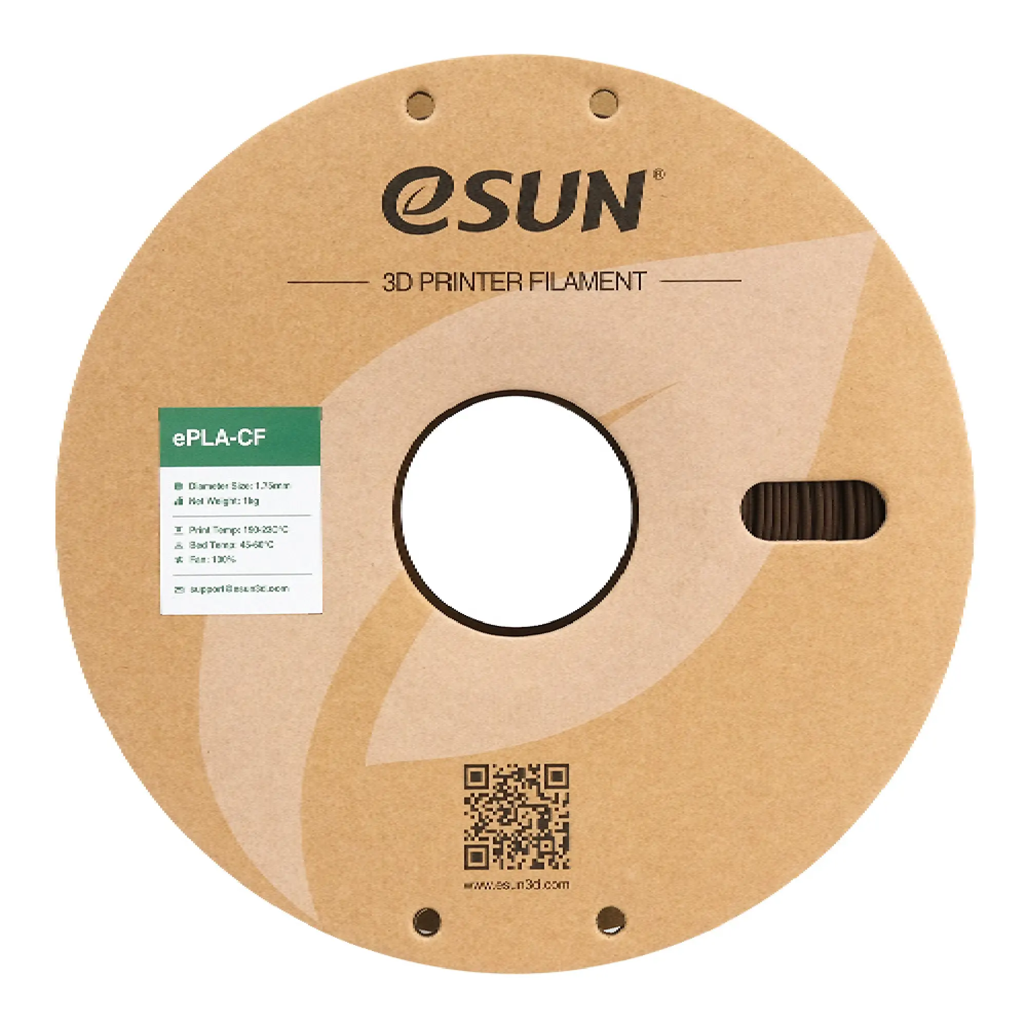 Купити ePLA-CF Filament (пластик) для 3D принтера Esun 1кг, 1.75мм, червоний (ePLA-CF-P175R1) - фото 2