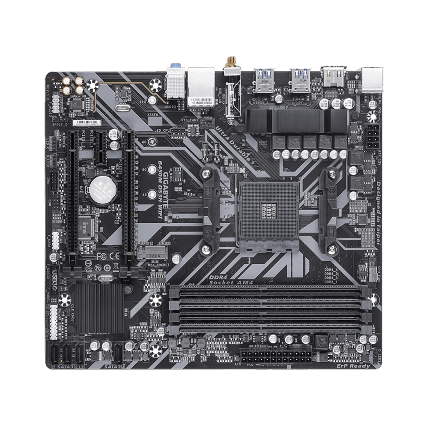 Купить Материнская плата GIGABYTE B450M DS3H WIFI - фото 2