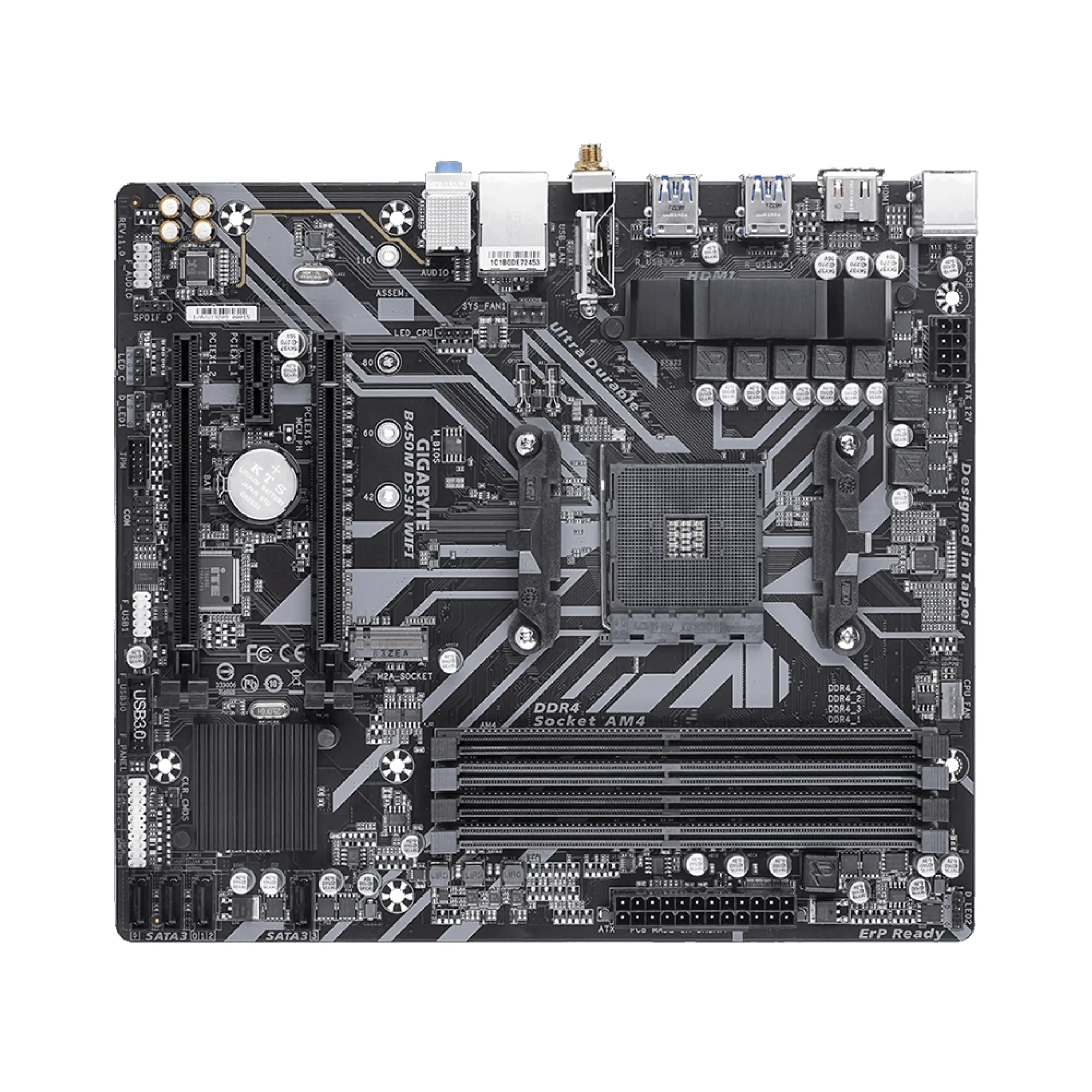 Купить Материнская плата GIGABYTE B450M DS3H WIFI - фото 2