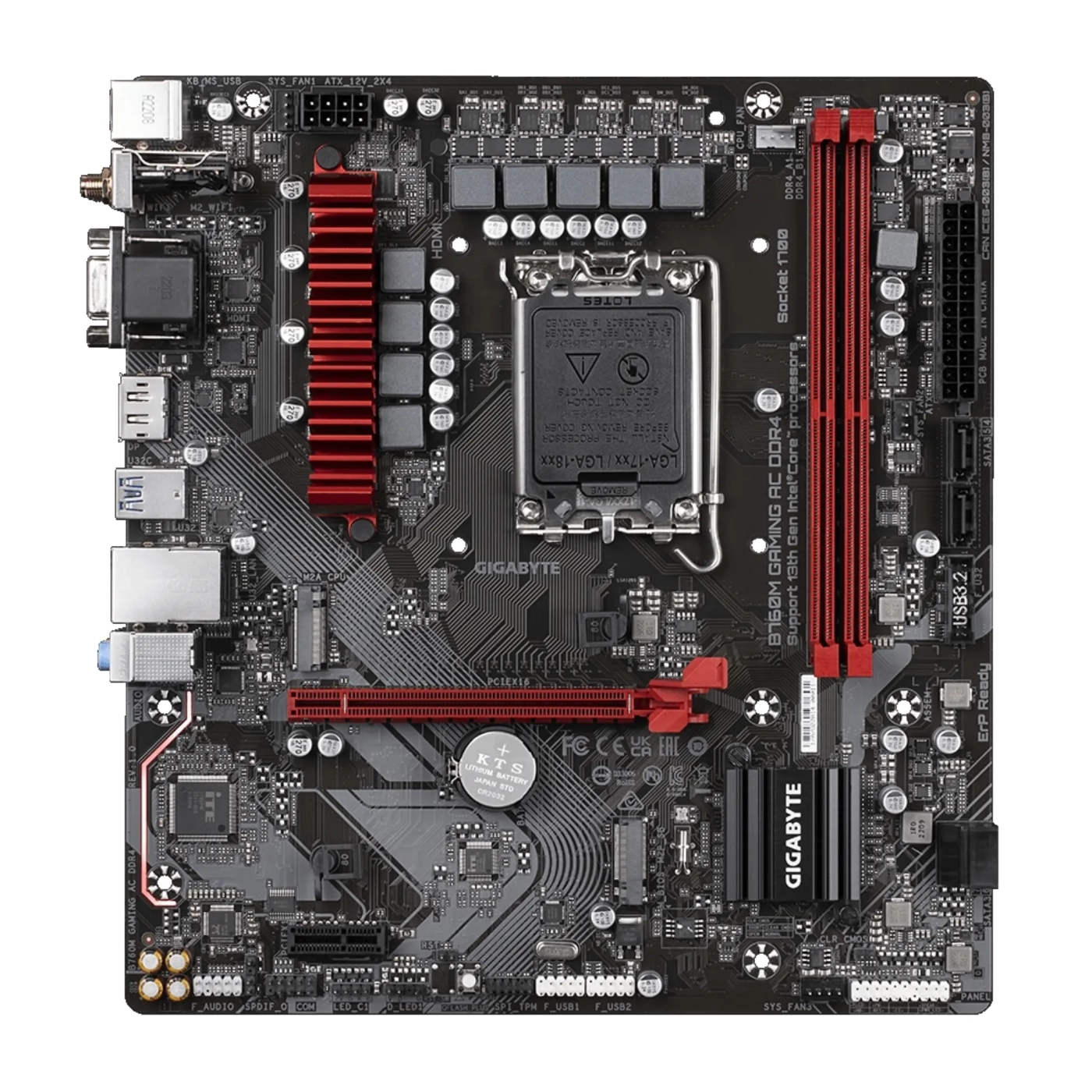 Купить Материнская плата GIGABYTE B760M GAMING AC DDR4 - фото 2