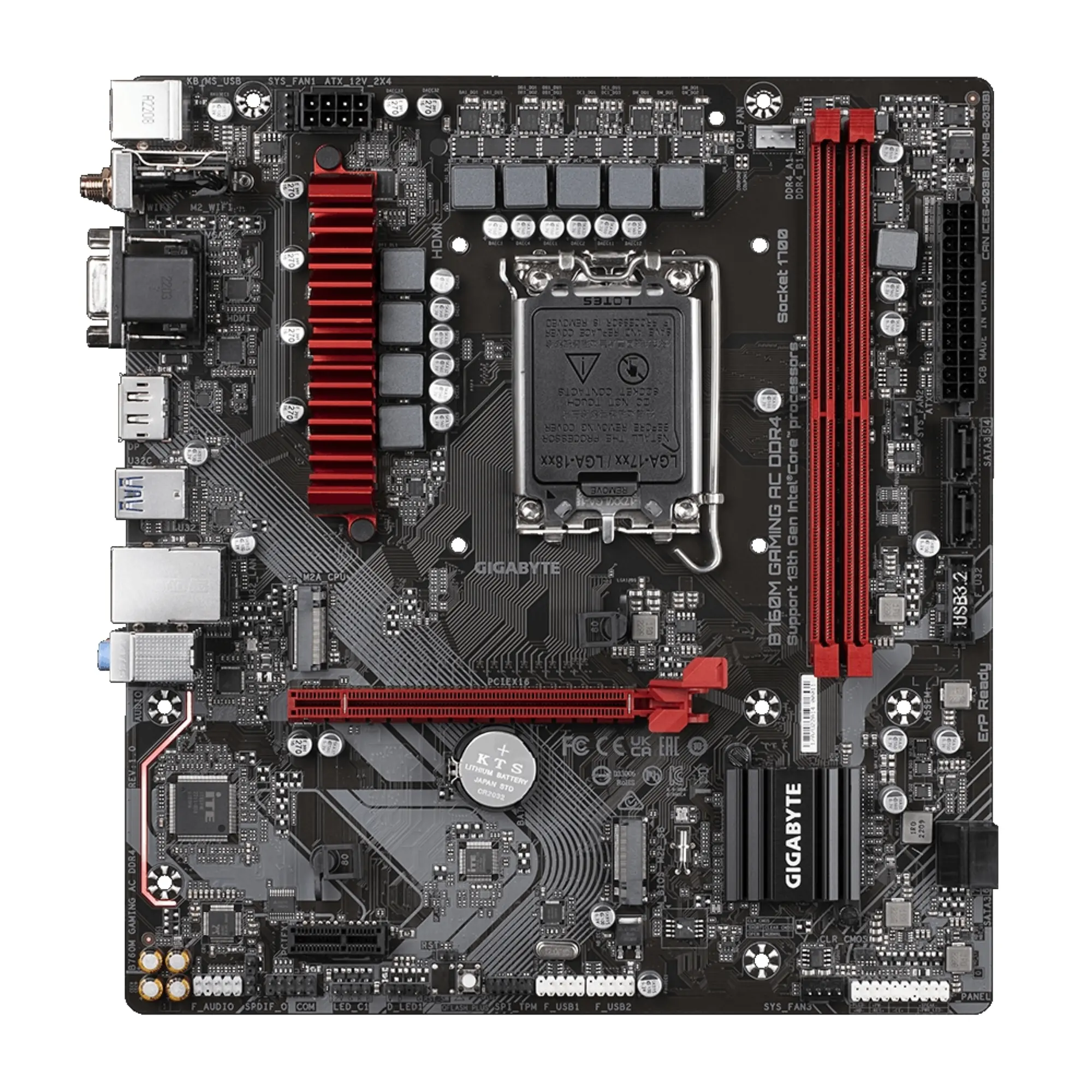 Купить Материнская плата GIGABYTE B760M GAMING AC DDR4 - фото 2