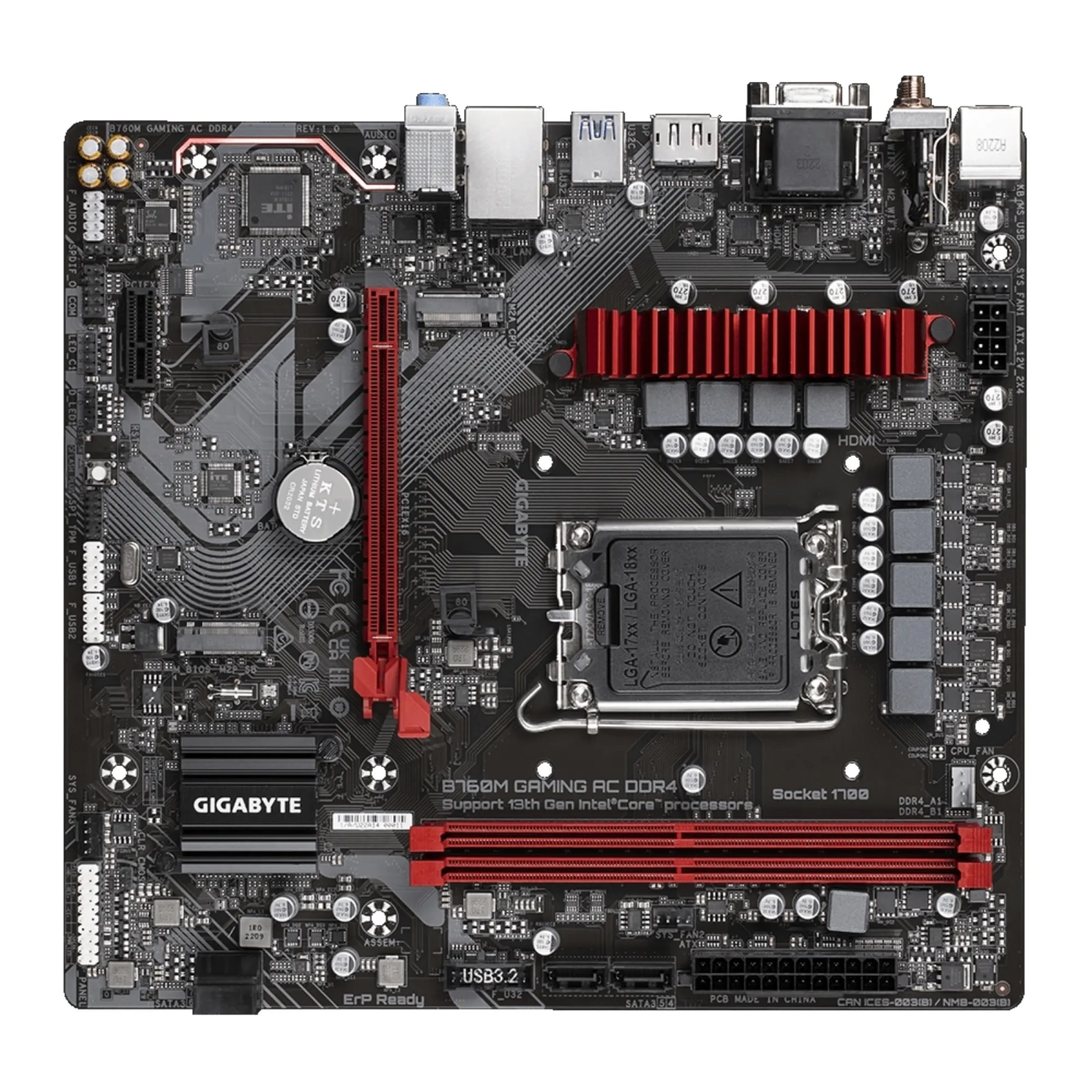 Купить Материнская плата GIGABYTE B760M GAMING AC DDR4 - фото 4