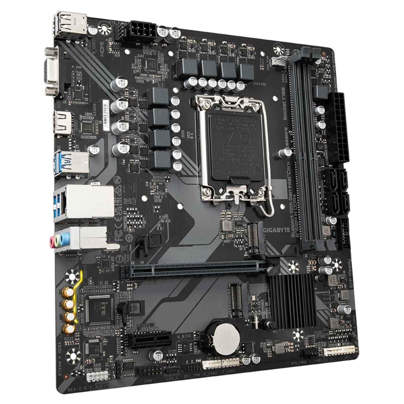 Купить Материнская плата GIGABYTE B760M H DDR4 - фото 1