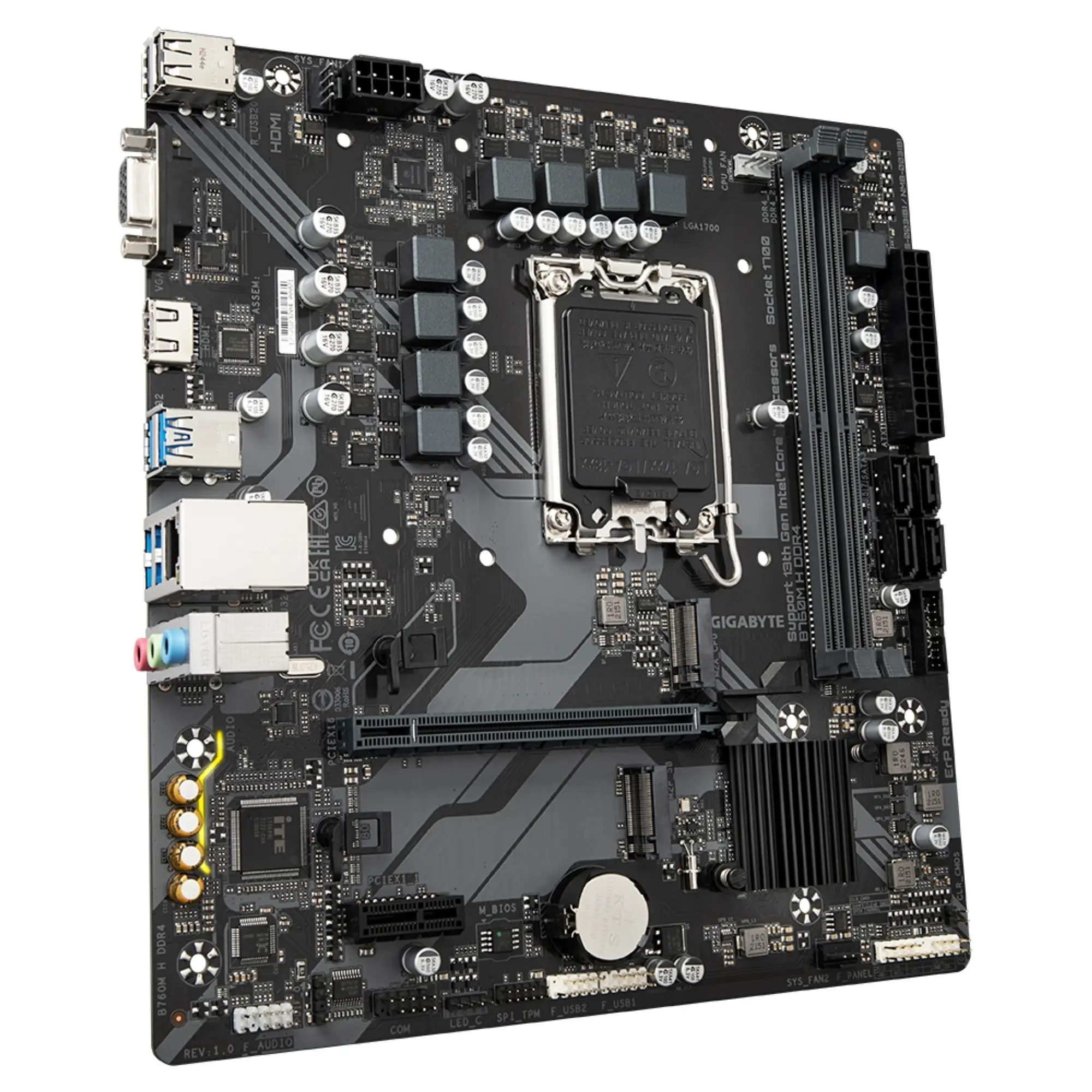 Купить Материнская плата GIGABYTE B760M H DDR4 - фото 1