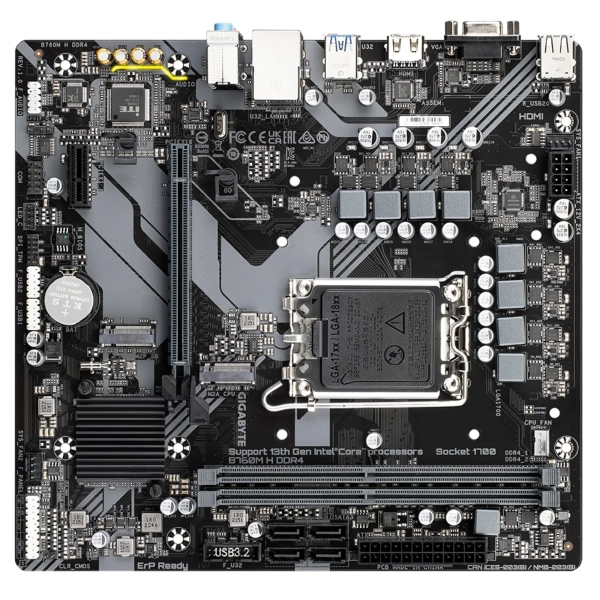 Купить Материнская плата GIGABYTE B760M H DDR4 - фото 4