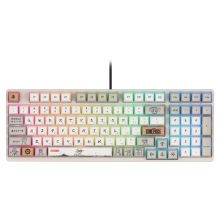 Купить Клавиатура Akko 3098S RGB One Piece Calligraphy (Hotswappable) CS Jelly Blue (6925758616775) - фото 2