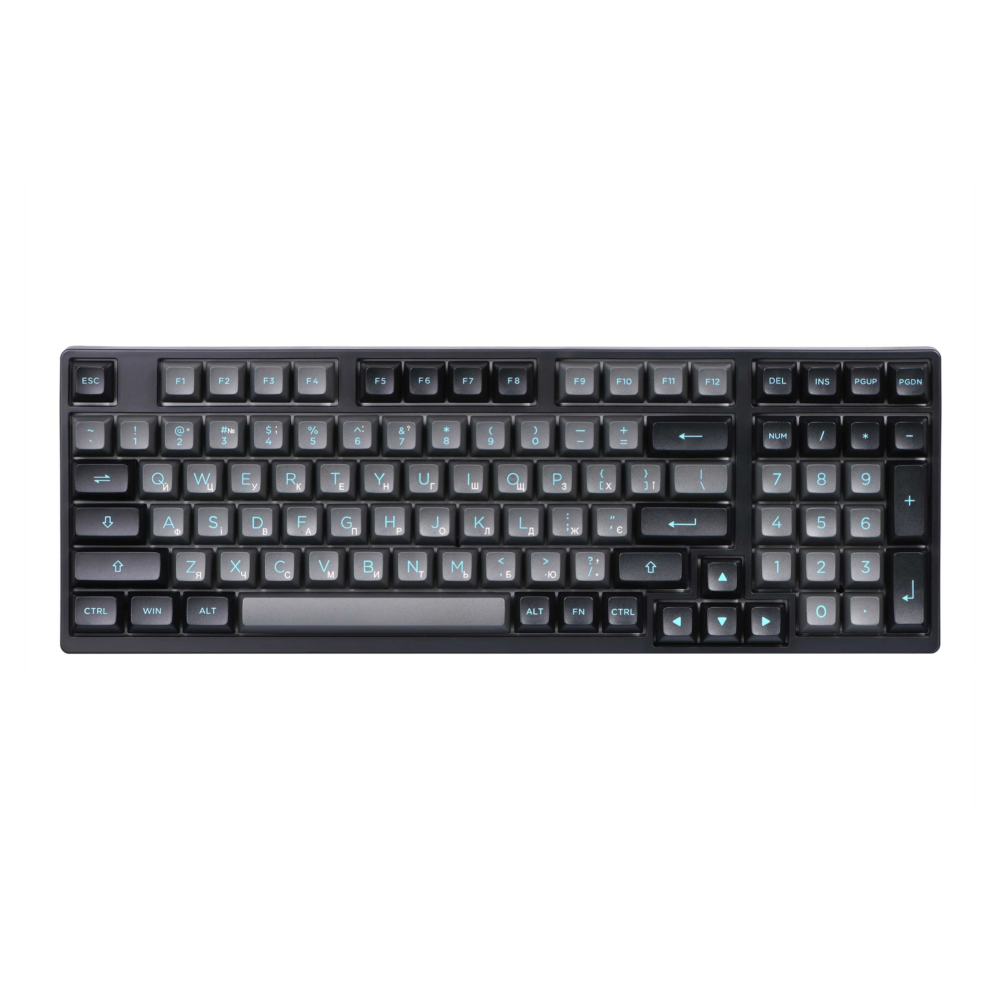 Купить Клавиатура Akko 3098B Black&Cyan CS Jelly White (6925758617635) - фото 2