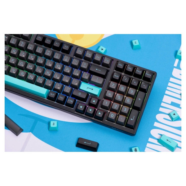 Купить Клавиатура Akko 3098B Black&Cyan CS Jelly White (6925758617635) - фото 10
