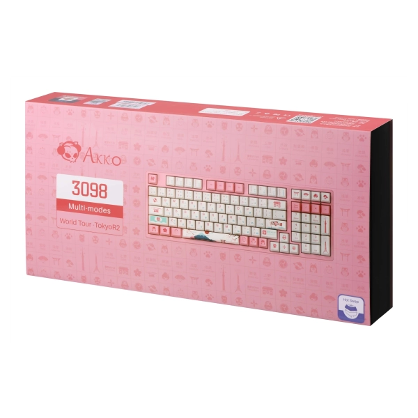 Купити Клавіатура Akko 3098B World Tour-Tokyo R2 TTC Speed Silver RGB (6925758610834) - фото 12
