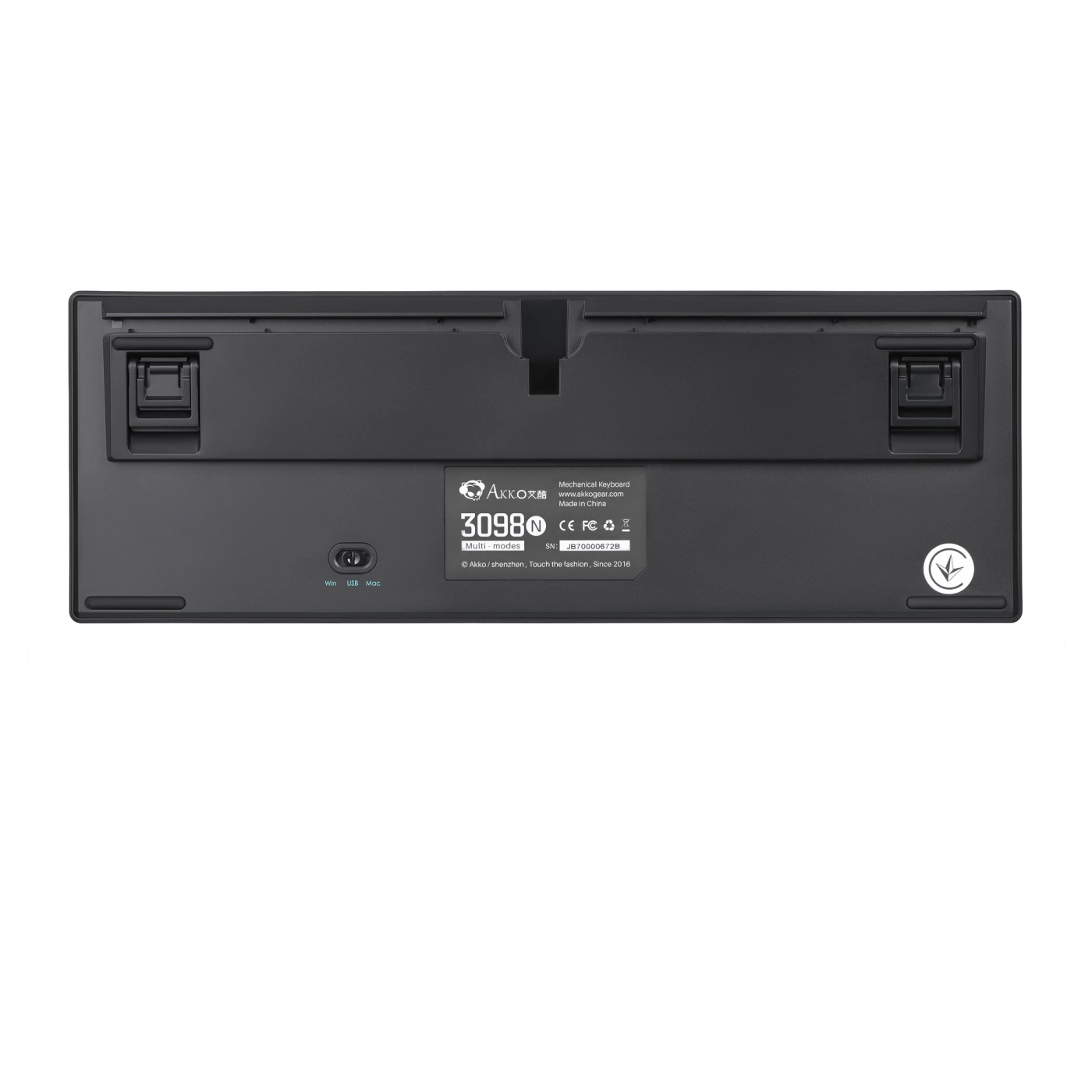 Купити Клавіатура Akko 3098N Black/Cyan TTC Flame Switch RGB (6925758618311) - фото 9