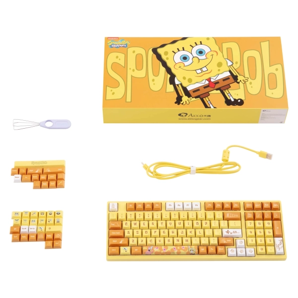 Купити Клавіатура Akko 3098S RGB Sponge Bob CS Sponge RGB (6925758613880) - фото 11