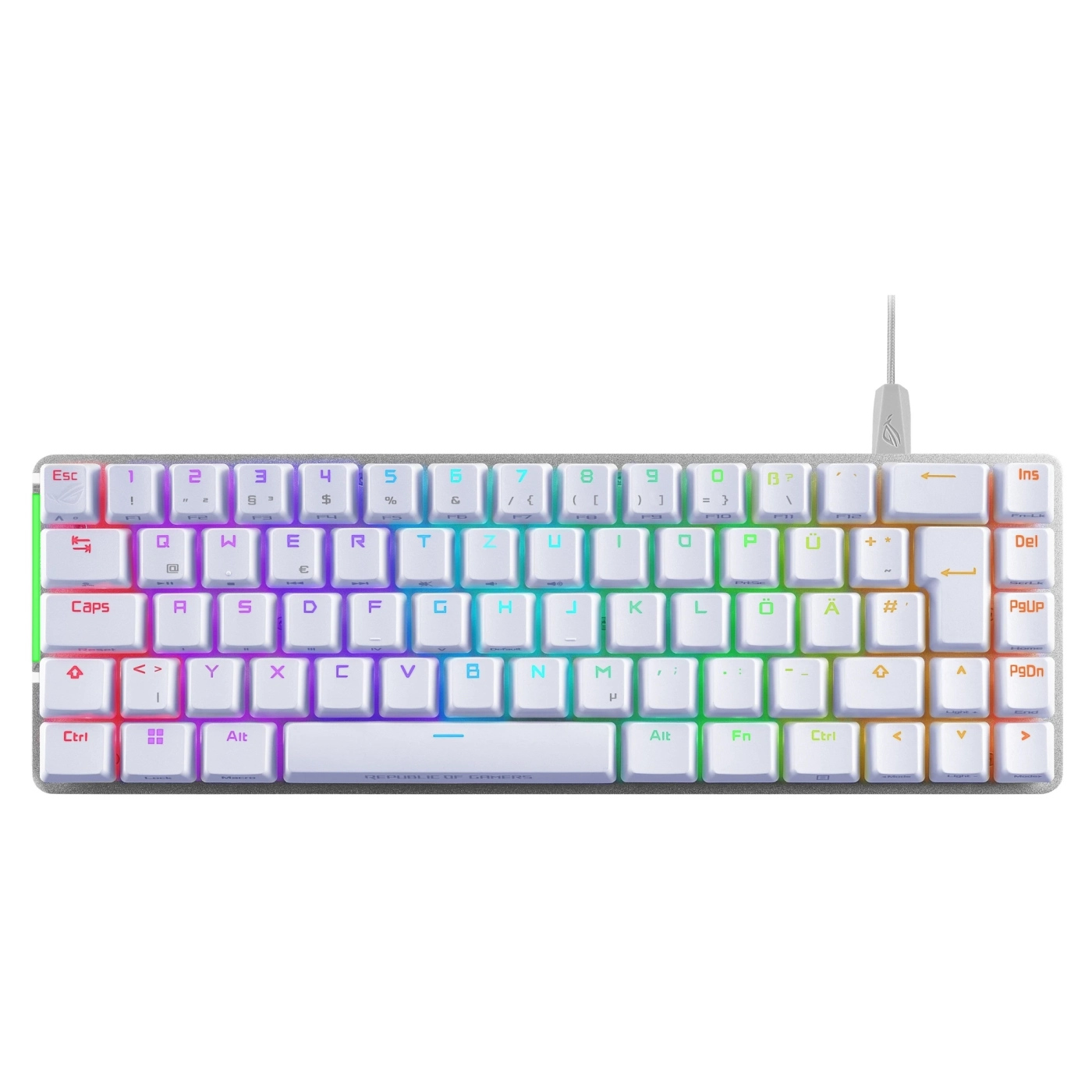 Купить Клавиатура ASUS ROG Falchion Ace NX Red EN PBT White (90MP0346-BKUA11) - фото 1