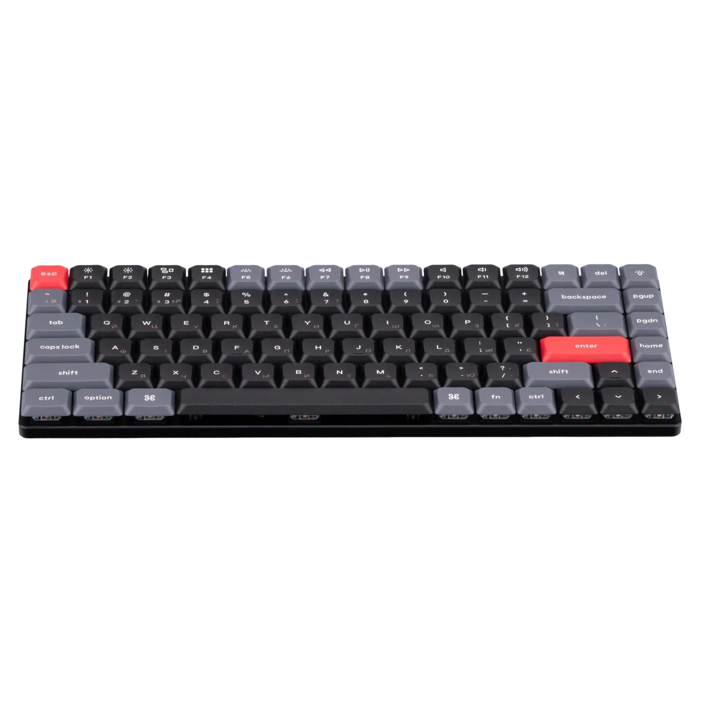 Купити Клавіатура Keychron K3 PRO 84Key Gateron Blue Low Profile QMK RGB EN/UKR USB/BT Black (K3PB2_KEYCHRON) - фото 2