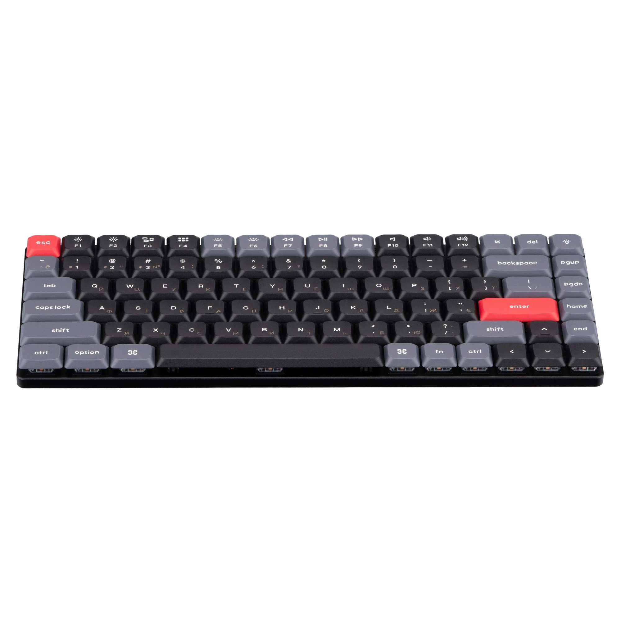 Купити Клавіатура Keychron K3 PRO 84Key Gateron Blue Low Profile QMK RGB EN/UKR USB/BT Black (K3PB2_KEYCHRON) - фото 2