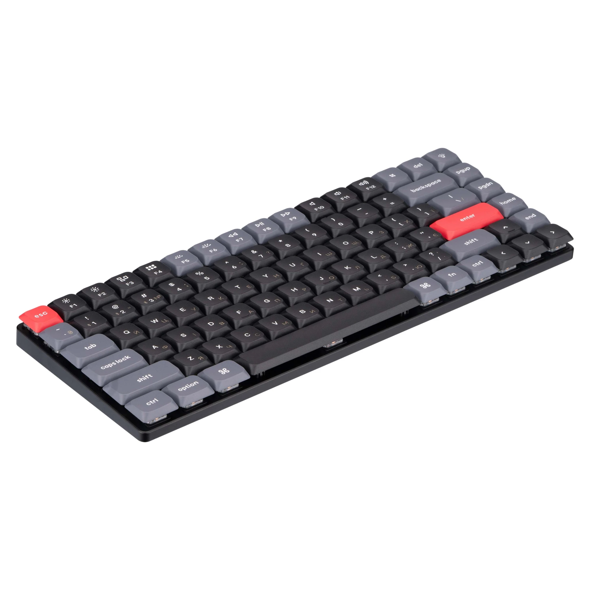Купити Клавіатура Keychron K3 PRO 84Key Gateron Blue Low Profile QMK RGB EN/UKR USB/BT Black (K3PB2_KEYCHRON) - фото 3