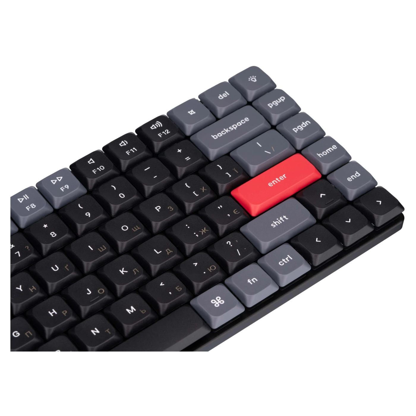 Купити Клавіатура Keychron K3 PRO 84Key Gateron Blue Low Profile QMK RGB EN/UKR USB/BT Black (K3PB2_KEYCHRON) - фото 7