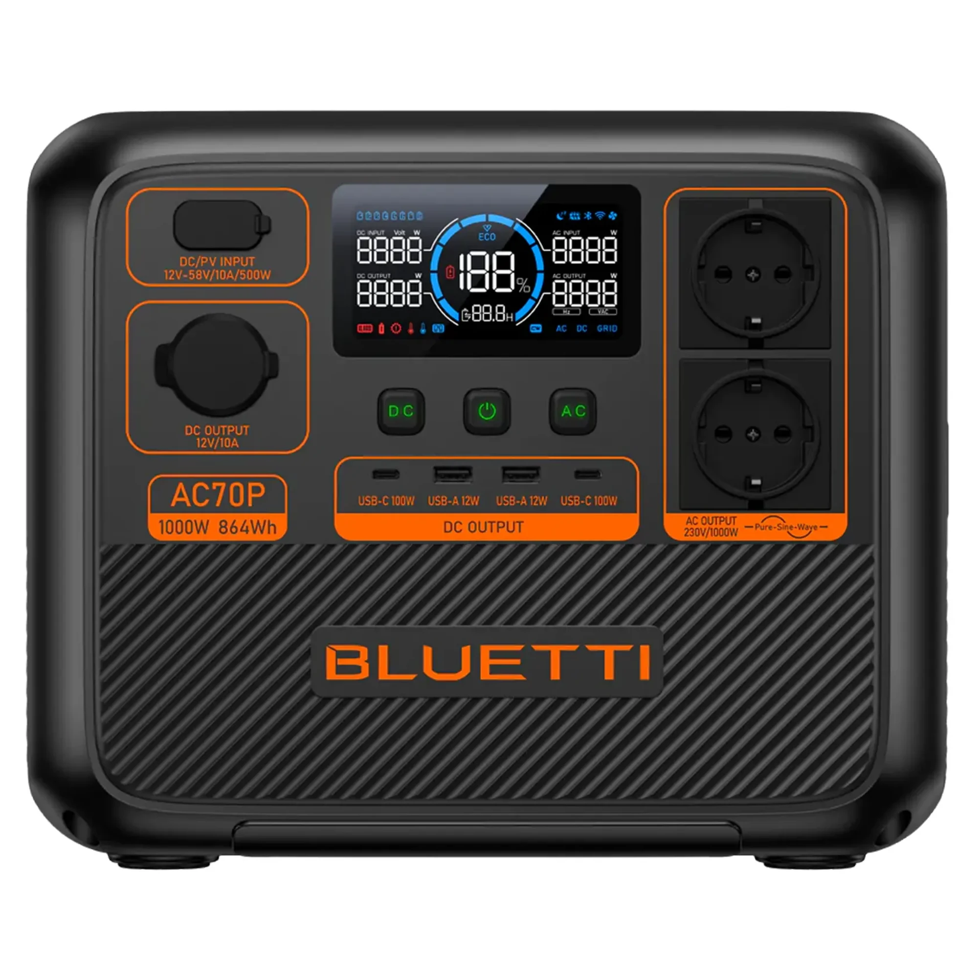Купить Зарядная станция BLUETTI AC70P 864Wh, 1000W - фото 1