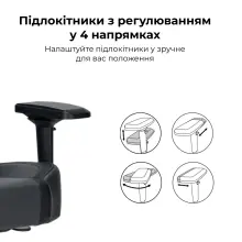 Купить Кресло для геймеров ASUS ROG Chariot X Core (Wide) Grey (90GC01N0-MSG050) - фото 3