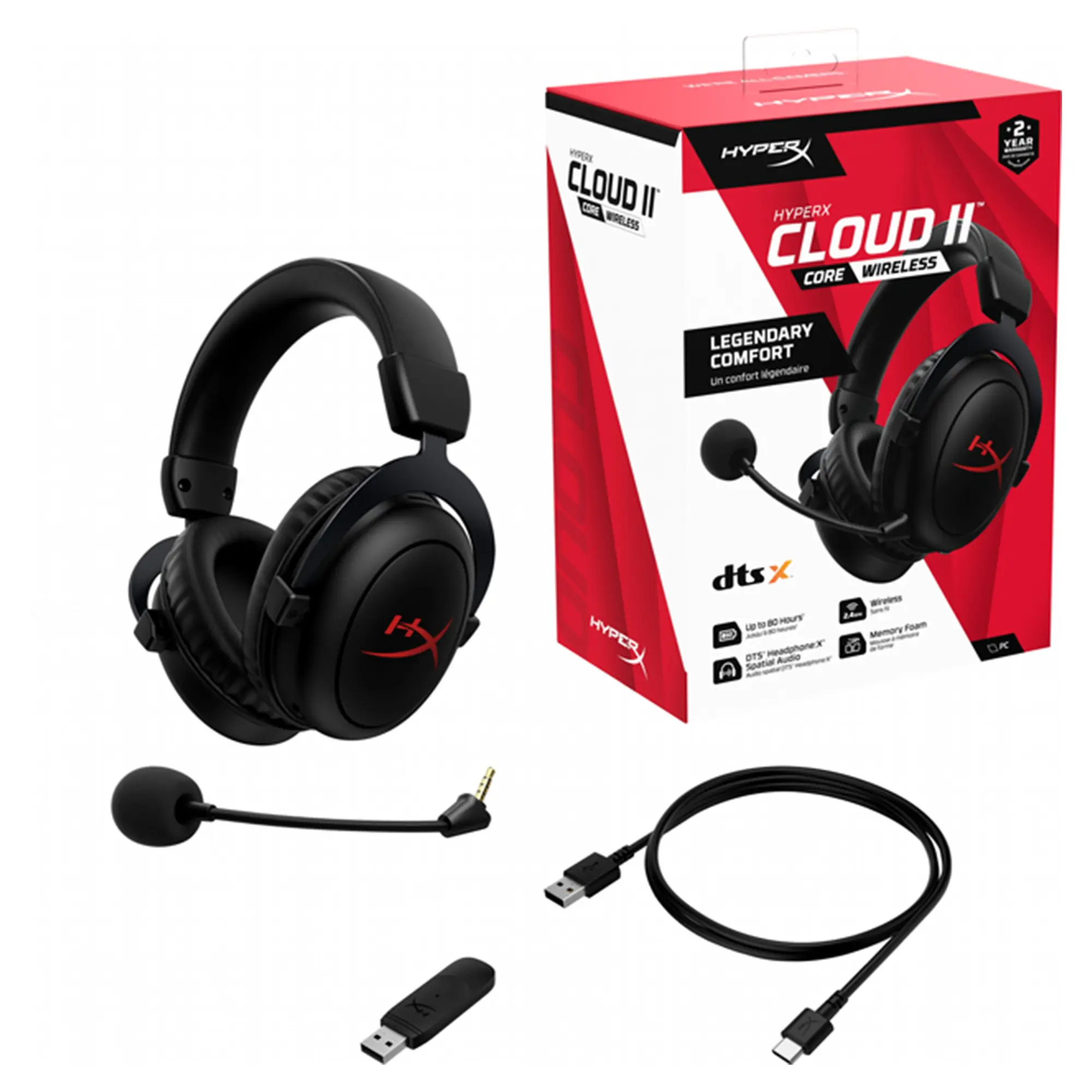 Купить Навушники HyperX Cloud II Core Wireless Black (6Y2G8AA) - фото 7