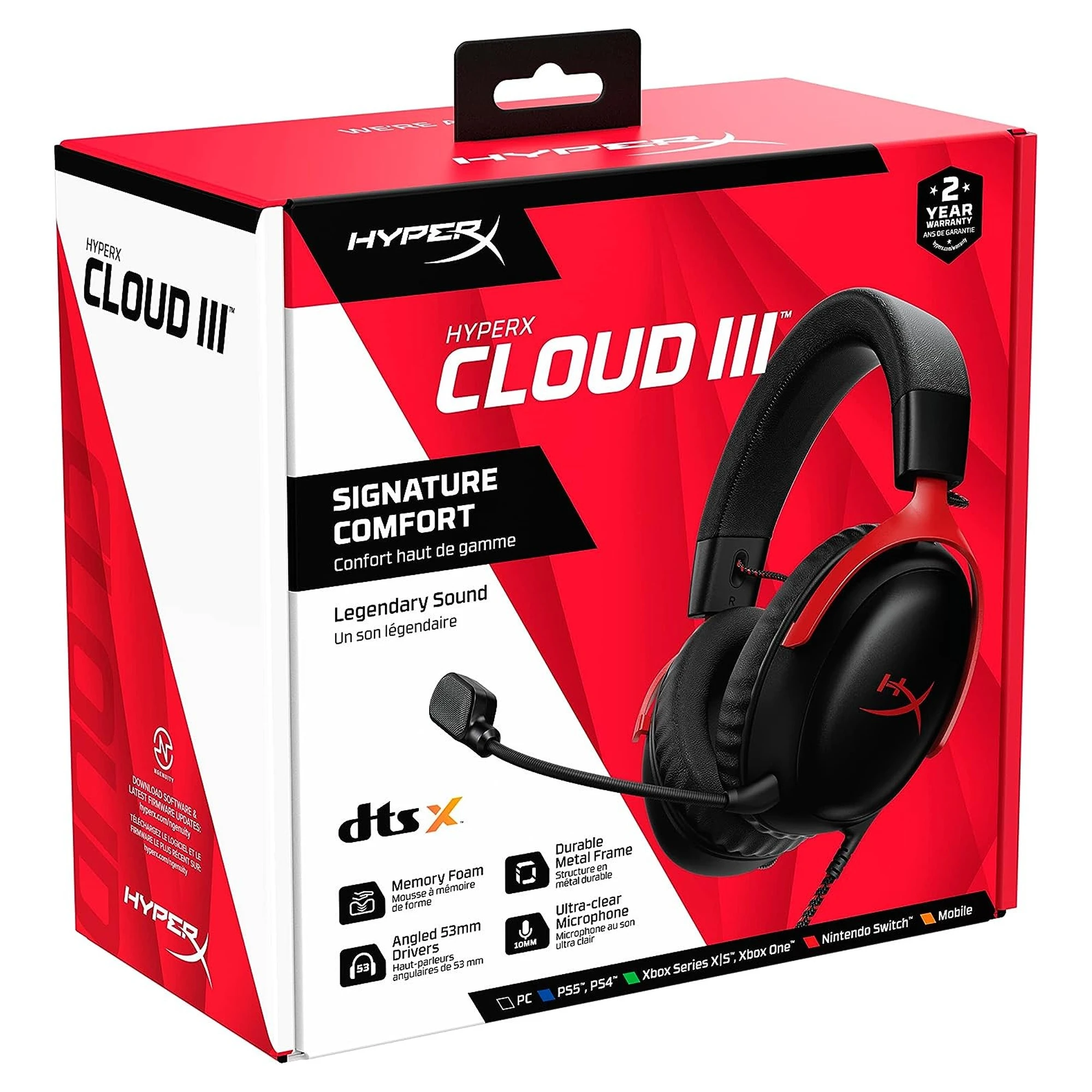 Купить Наушники HyperX Cloud III Black-Red (727A9AA) - фото 7