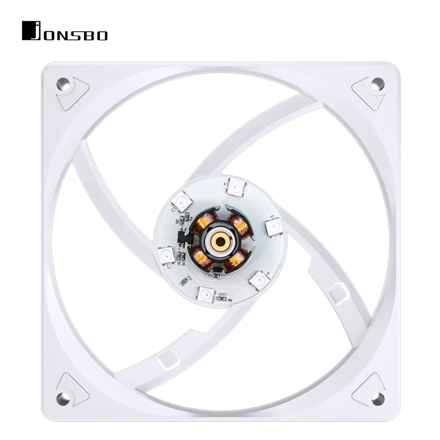 Купити Процесорний кулер JONSBO CR-1000 EVO ARGB White (120mm/4pin/1500RPM/32dBA/4 тепл. трубки) - фото 8