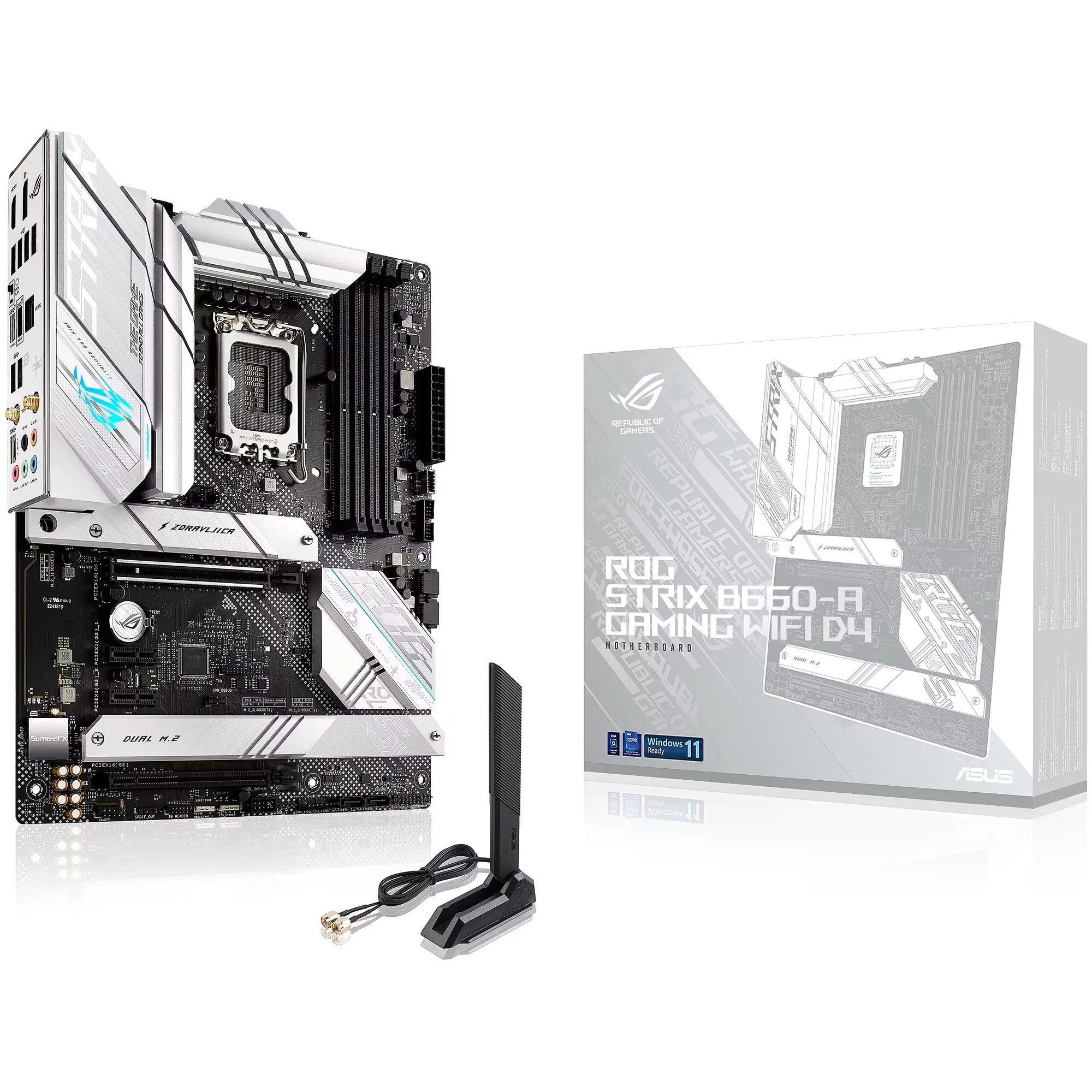 Купити Материнська плата ASUS ROG STRIX B660-A GAMING WIFI D4 - фото 1