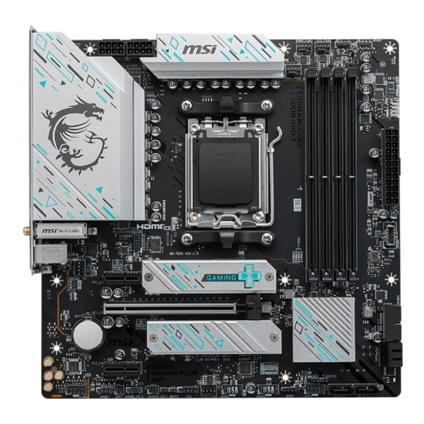 マザーボード MSI B650M GAMING PLUS am5 DDR5 Материнська плата MSI B650M GAMING PLUS WIFI (sAM5, AMD B650, DDR5