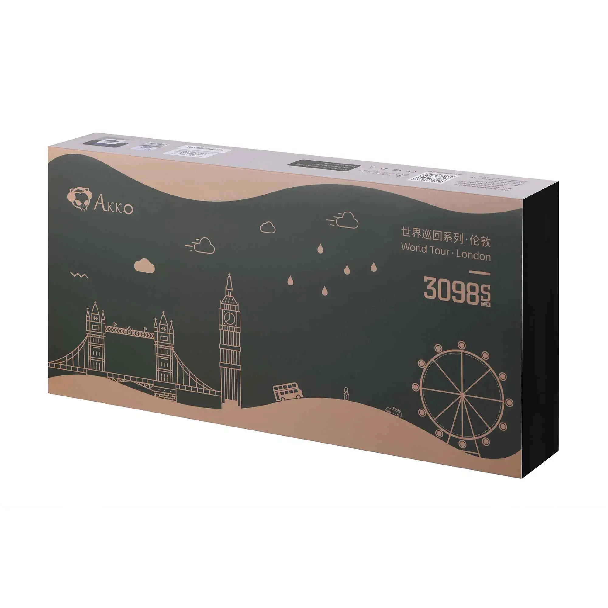 Купити Клавіатура Akko 3098S World Tour London TTC Speed Silver RGB (6925758615471) - фото 13