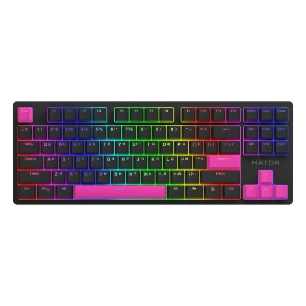 Купить Комплект кейкапов HATOR Knockout Pink PBT keycaps (HTS-711) - фото 3