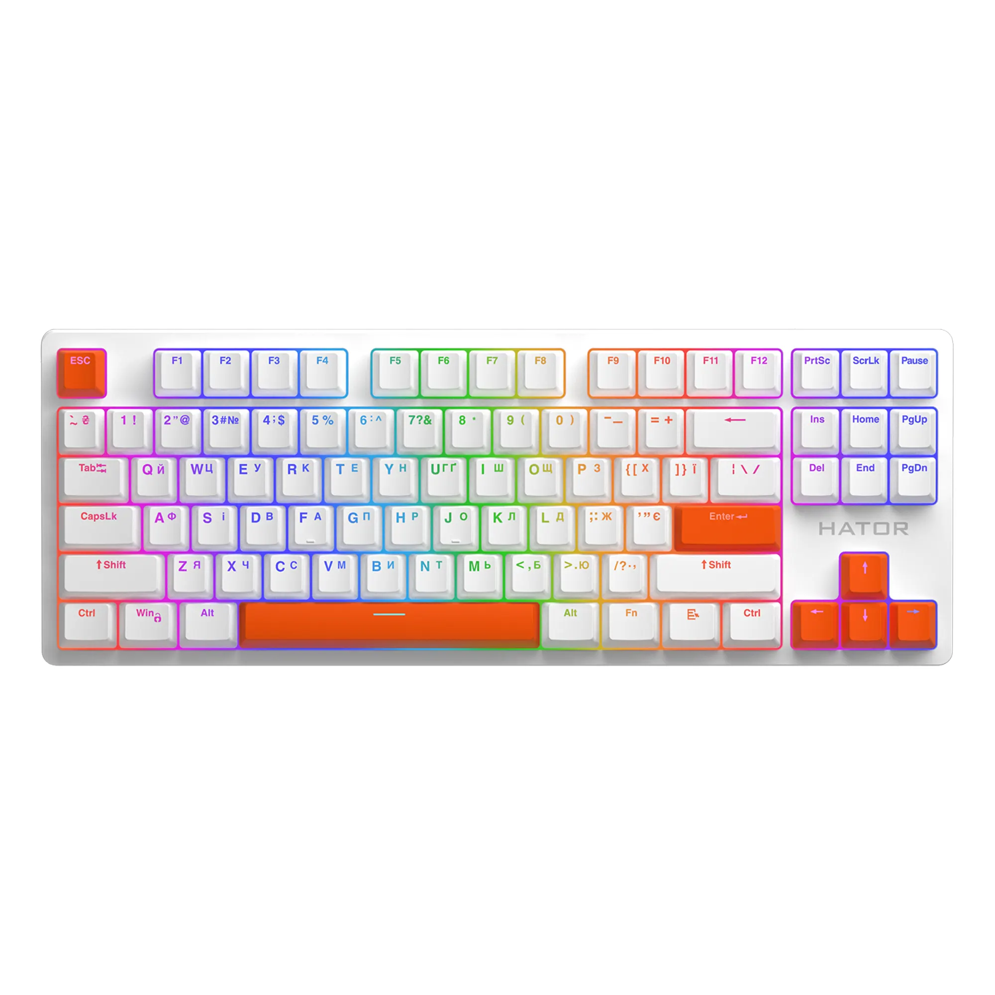 Купить Комплект кейкапов HATOR Orange PBT keycaps (HTS-712) - фото 2