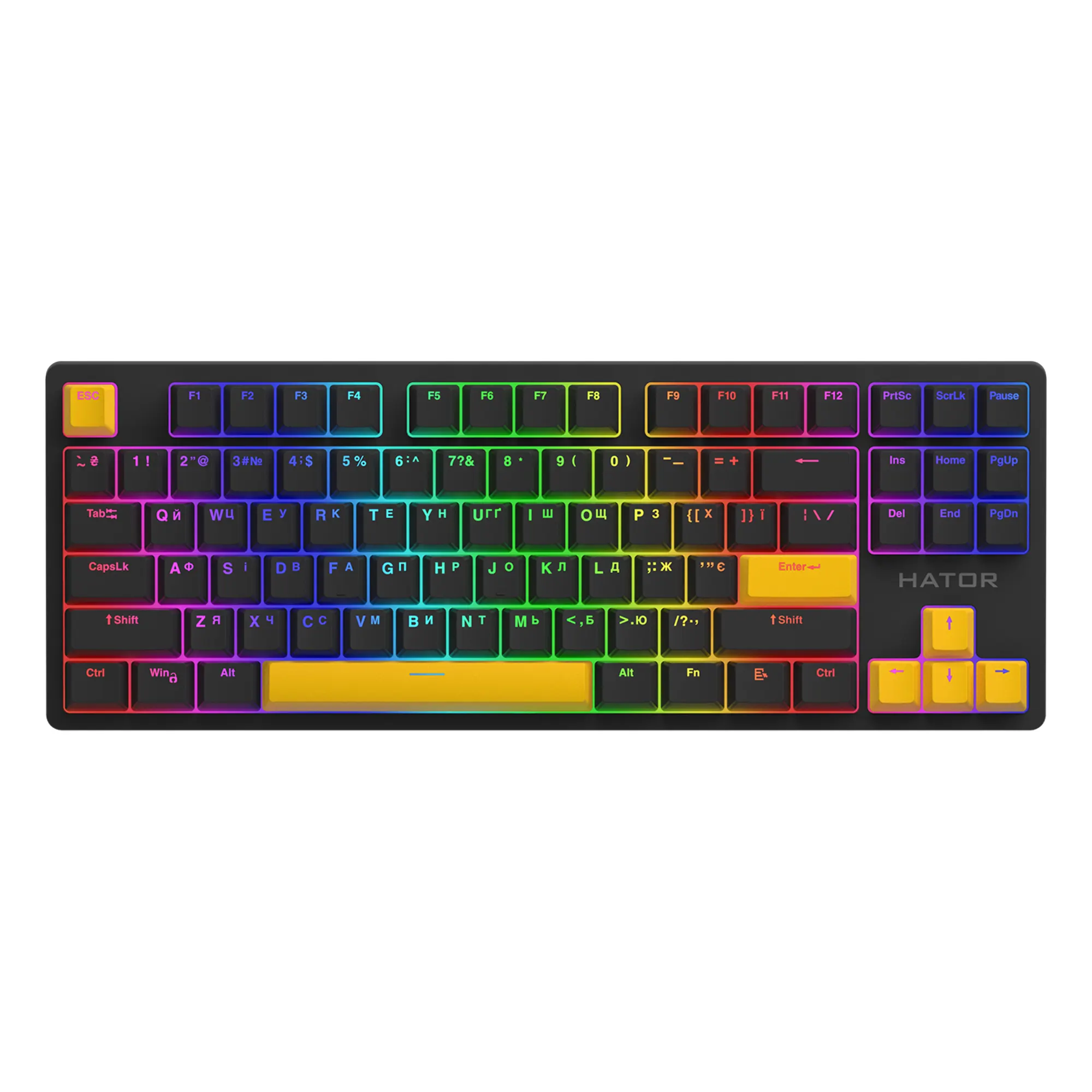 Купити Комплект кейкапів HATOR Sunny Yellow PBT keycaps (HTS-715) - фото 3