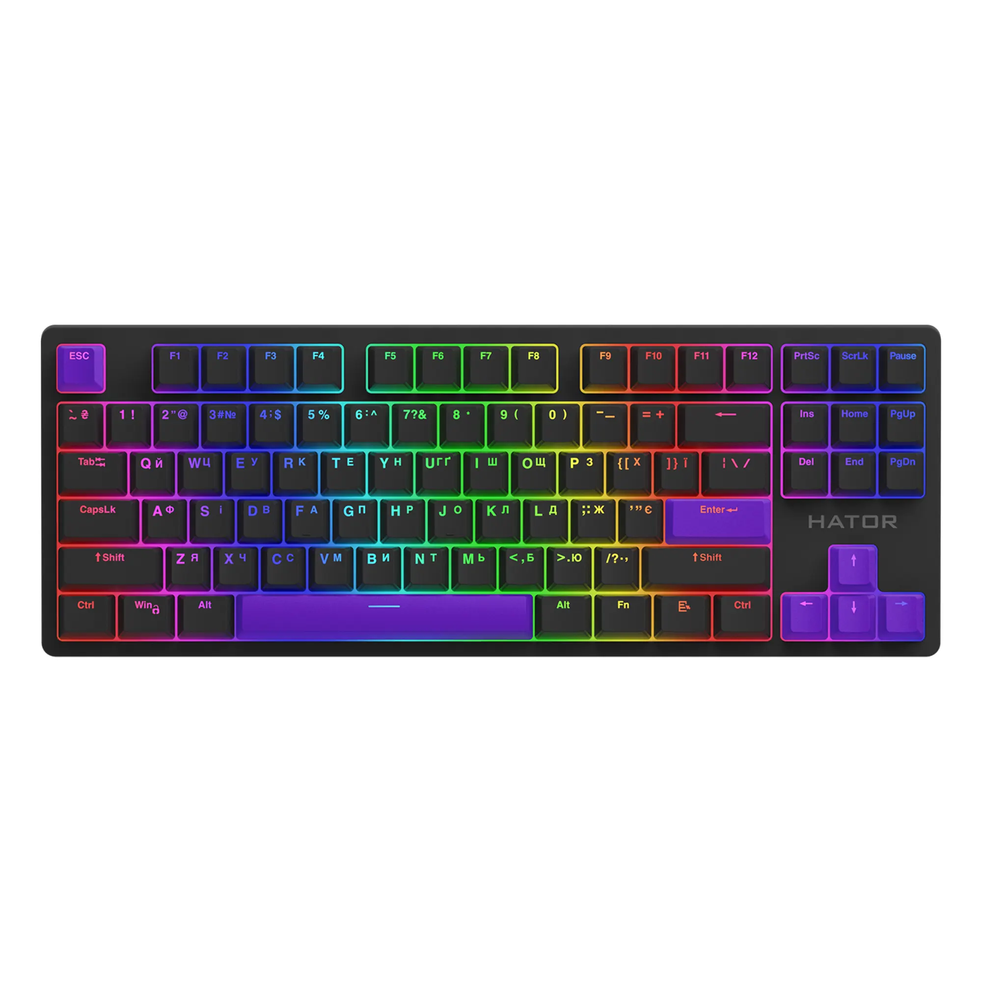 Купити Комплект кейкапів HATOR Vivid Lilac PBT keycaps (HTS-716) - фото 3