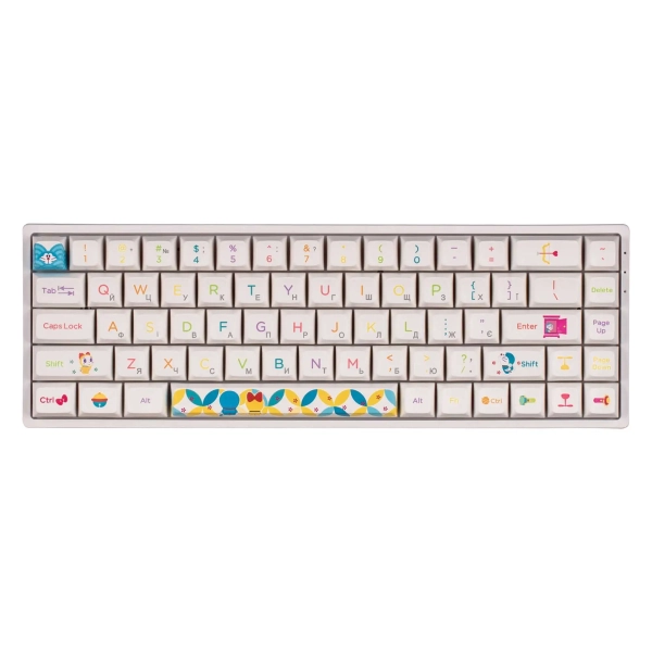 Купить Клавиатура Akko 3068B Doraemon Rainbow CS Jelly Pink (6925758617383) - фото 2