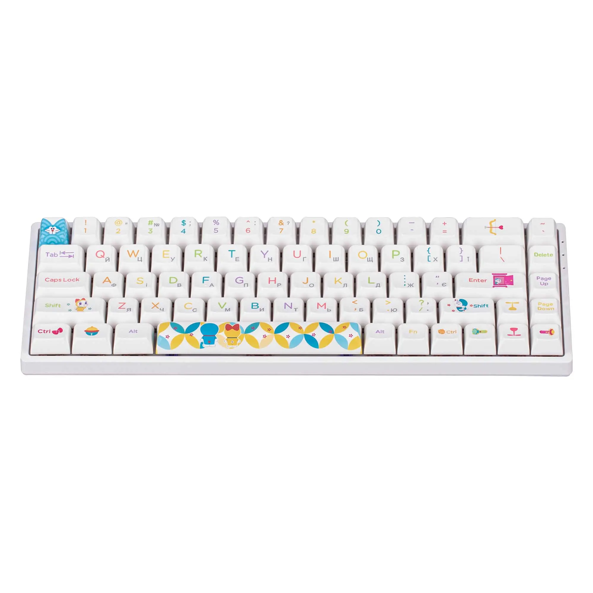 Купить Клавиатура Akko 3068B Doraemon Rainbow CS Jelly Pink (6925758617383) - фото 3