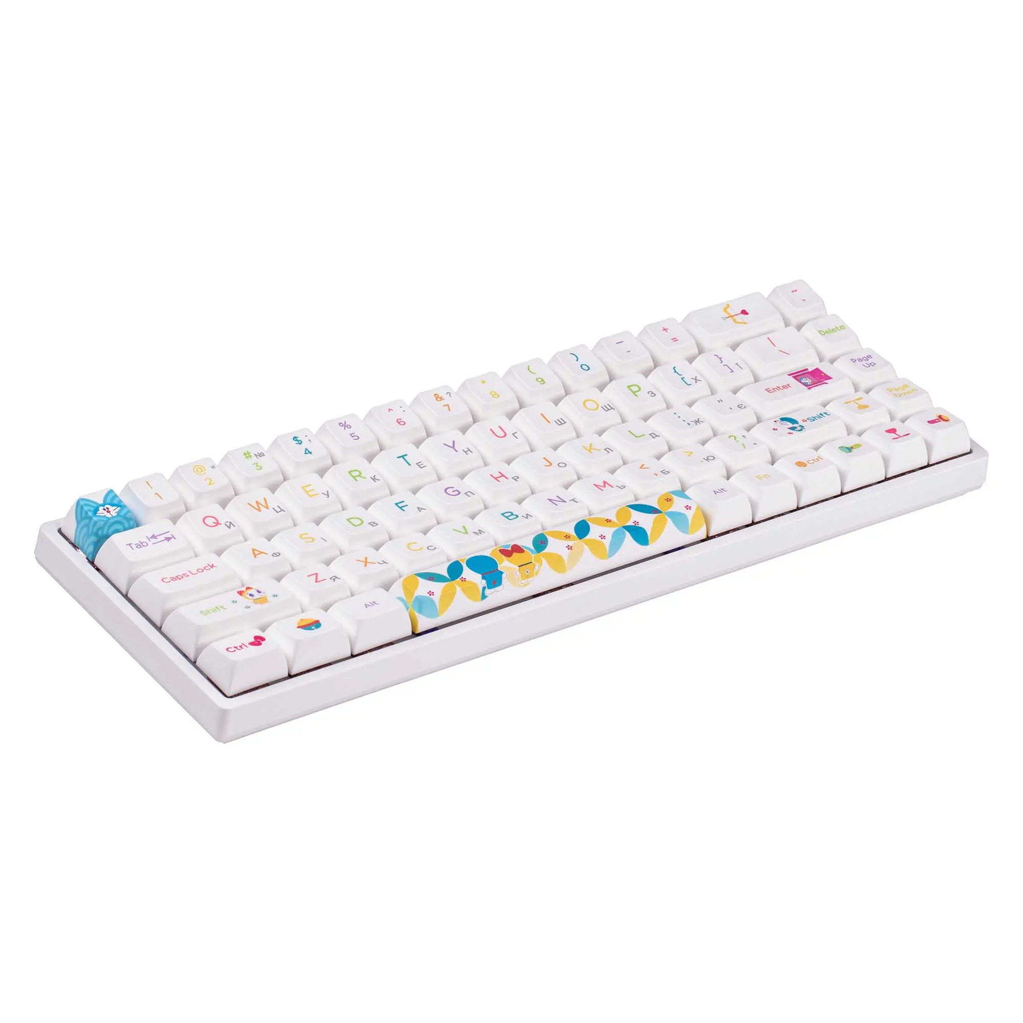 Купить Клавиатура Akko 3068B Doraemon Rainbow CS Jelly Pink (6925758617383) - фото 5