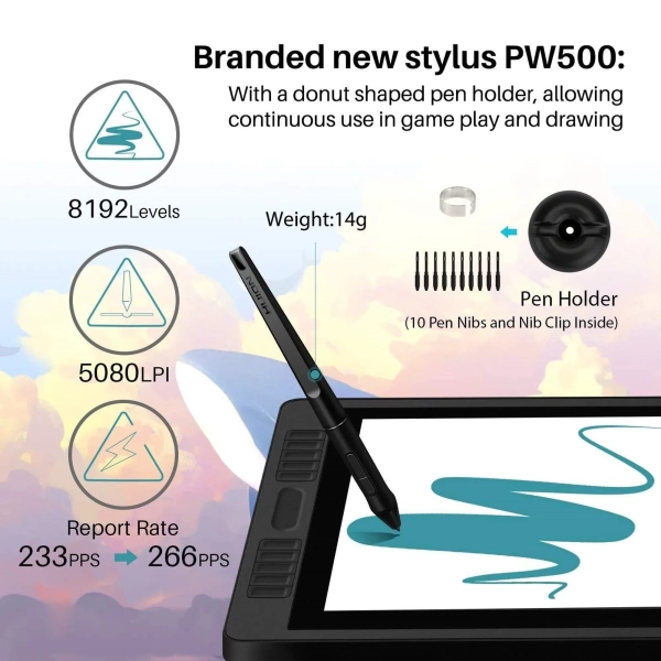 Купить Графический монитор Huion Kamvas Pro 20 2019 GT1901 - фото 7