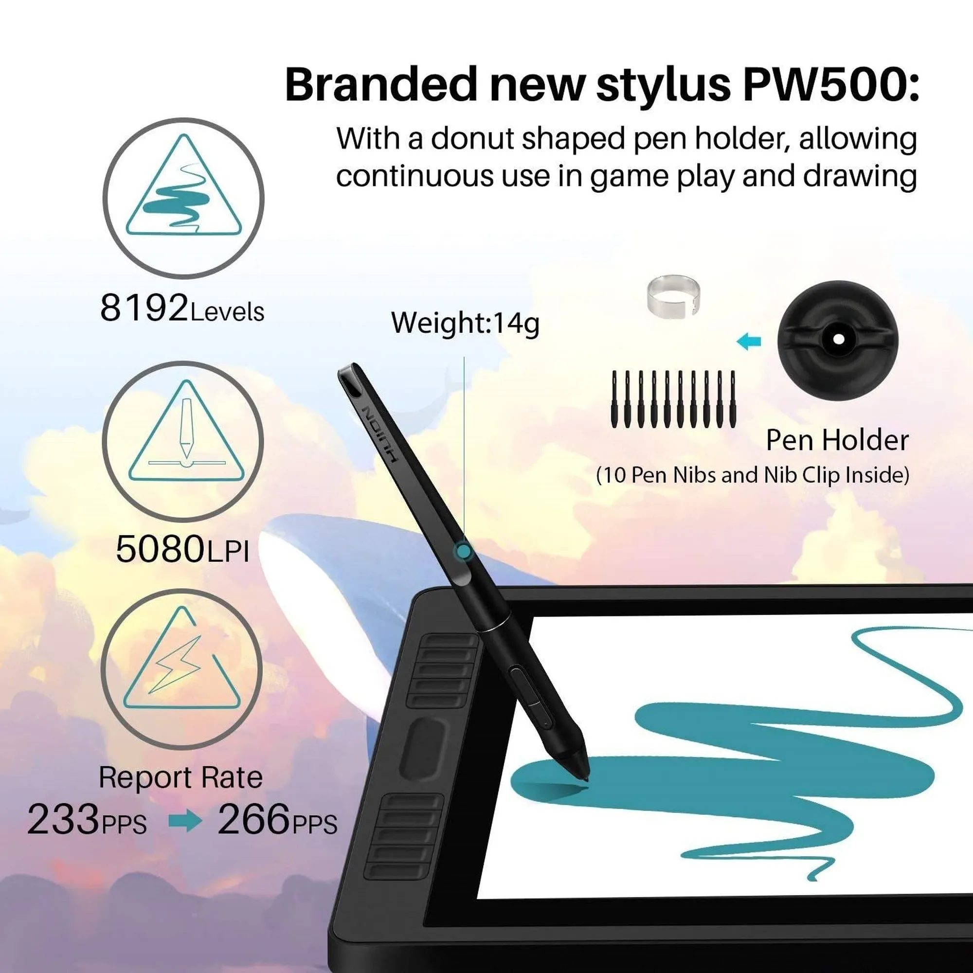 Купить Графический монитор Huion Kamvas Pro 20 2019 GT1901 - фото 7