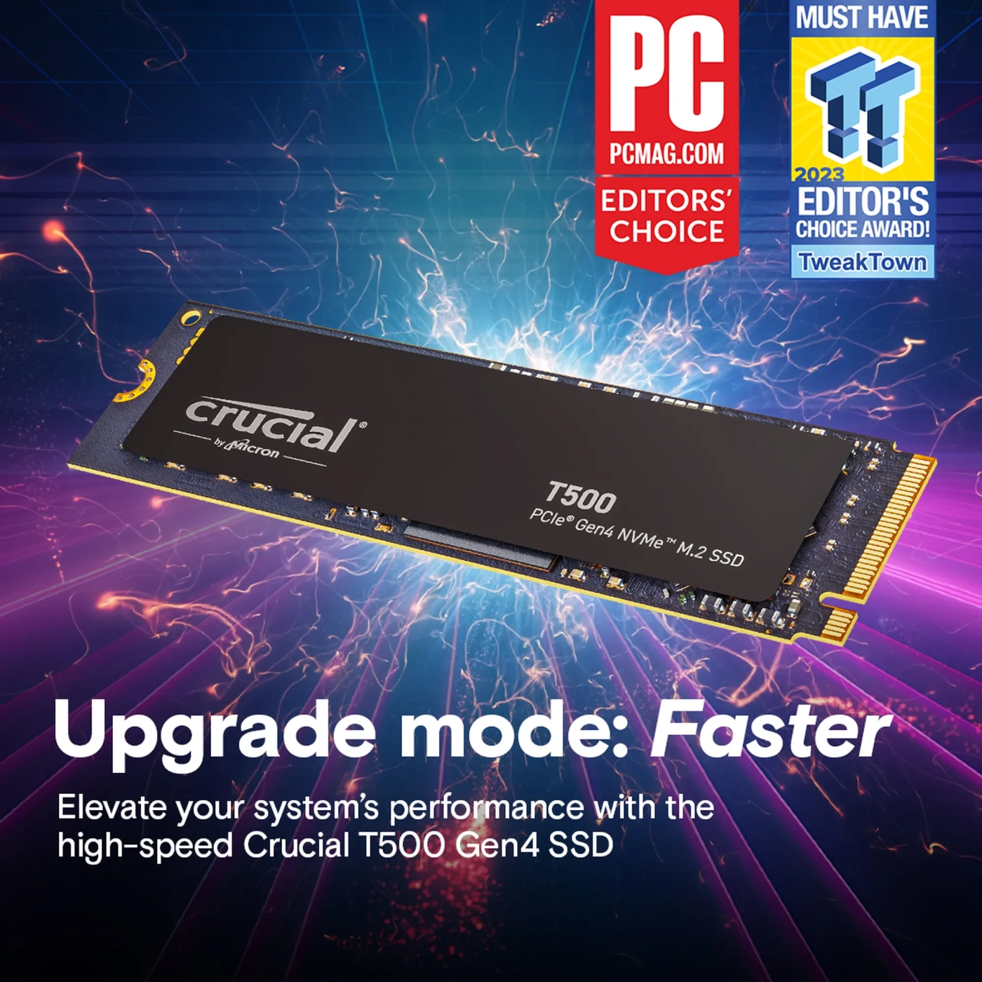 Купить SSD диск Crucial T500 2TB M.2 NVMe (CT2000T500SSD8) - фото 6