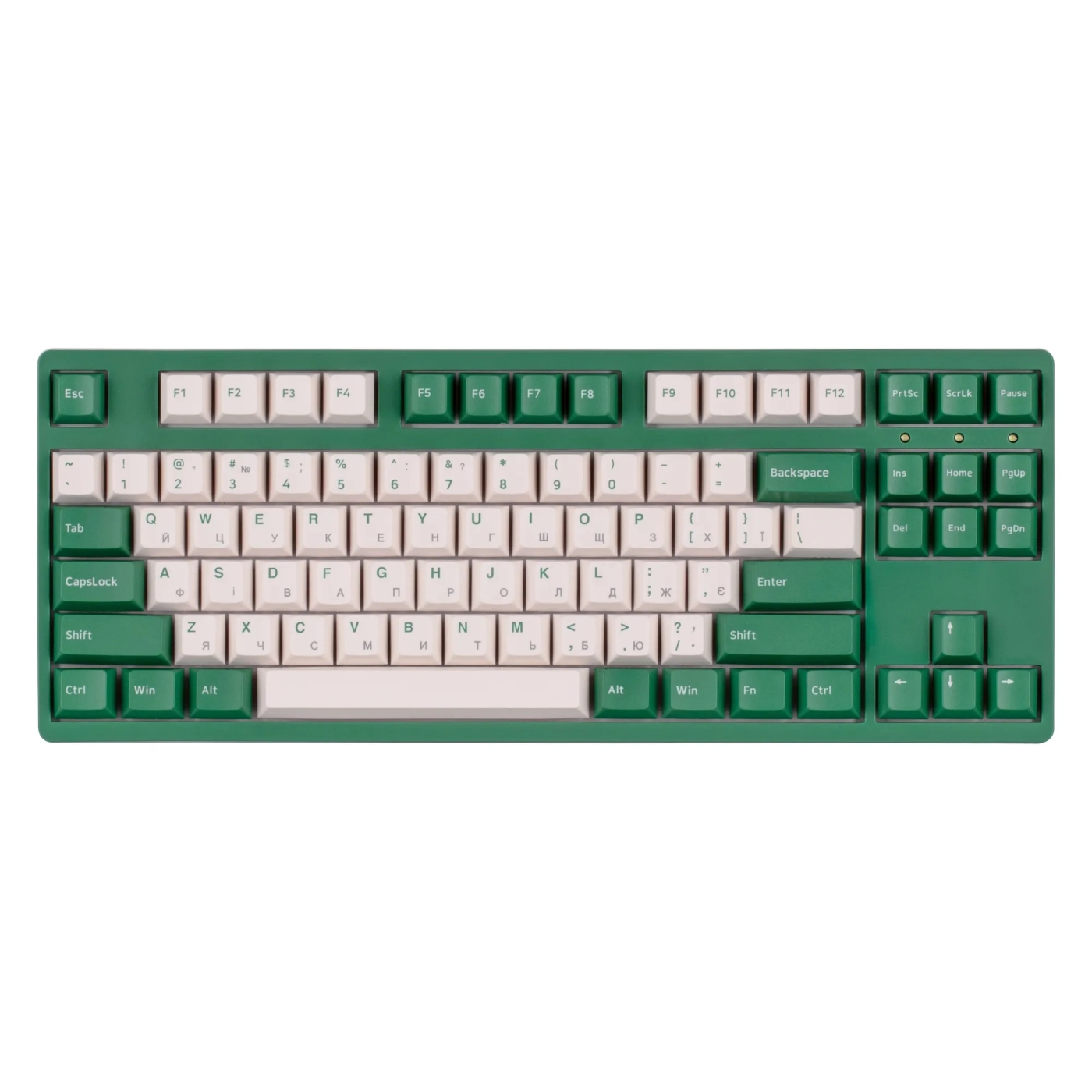 Купить Клавиатура AKKO 3087 Matcha Red Bean Cherry MX Red RU Green (A3087_MA_CR) - фото 1