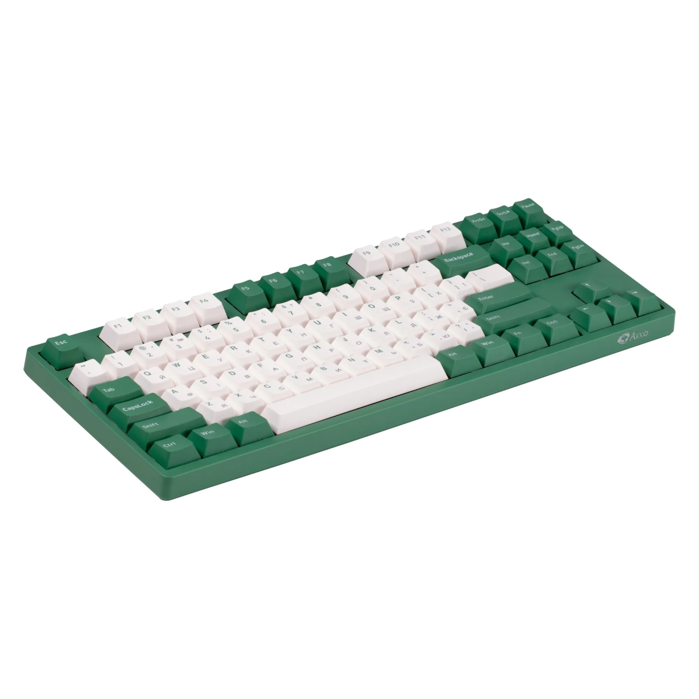 Купить Клавиатура AKKO 3087 Matcha Red Bean Cherry MX Red RU Green (A3087_MA_CR) - фото 2