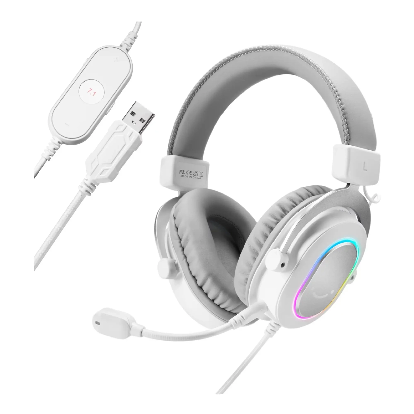Купити Навушники Fifine H6 White RGB - фото 1