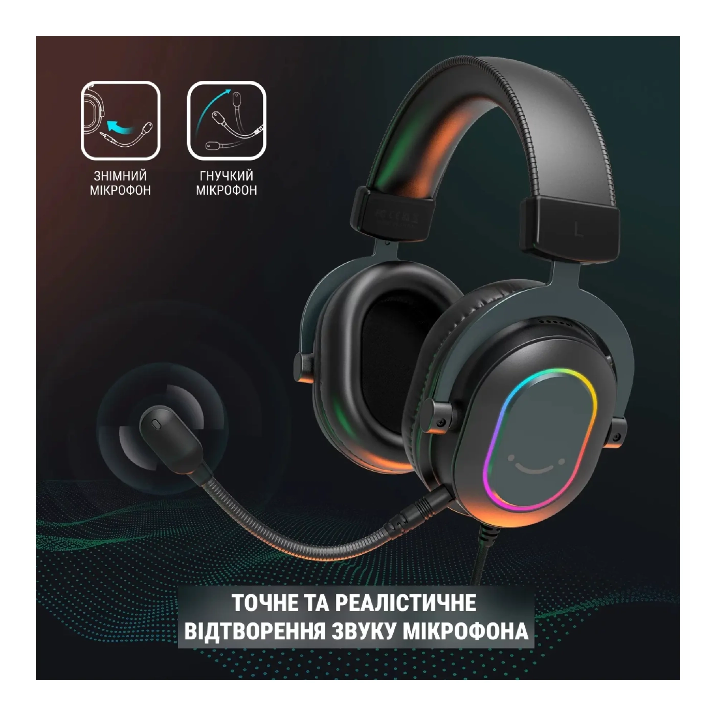 Купити Навушники Fifine H6 White RGB - фото 5