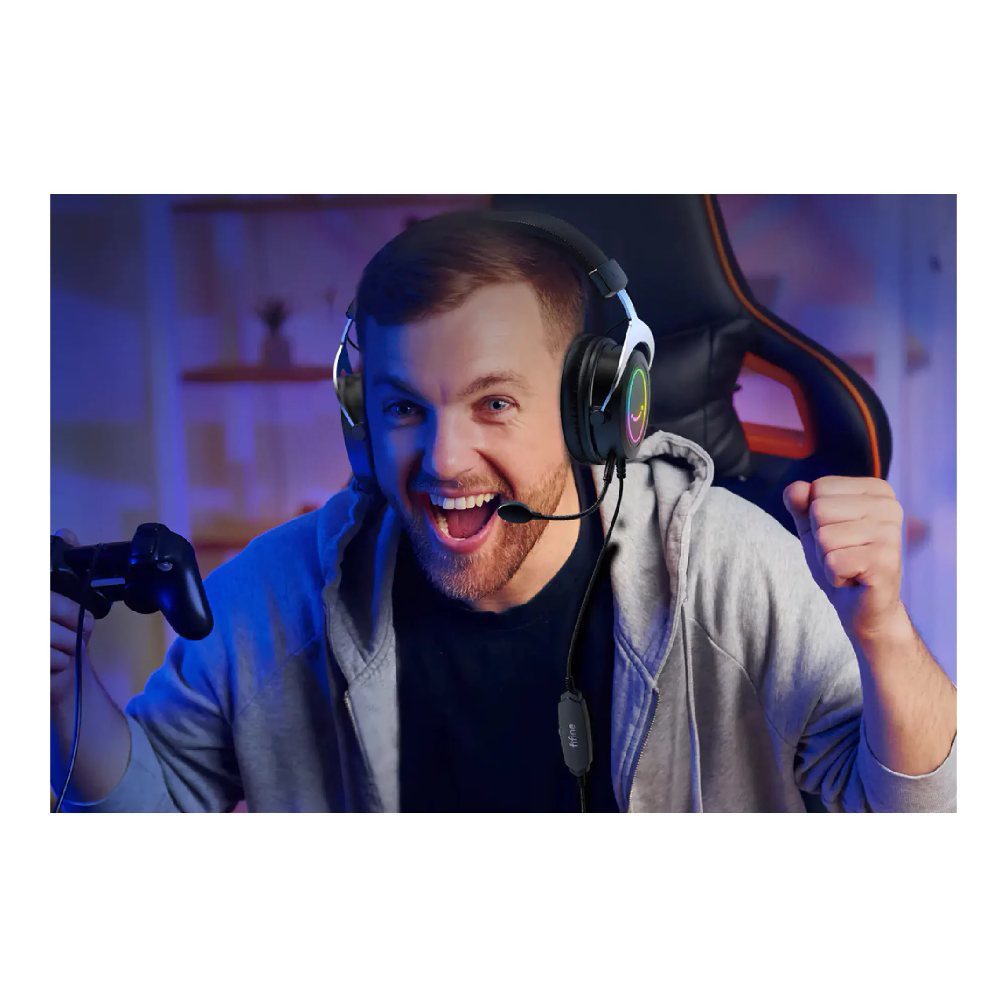 Купить Наушники Fifine H3 RGB Black - фото 2