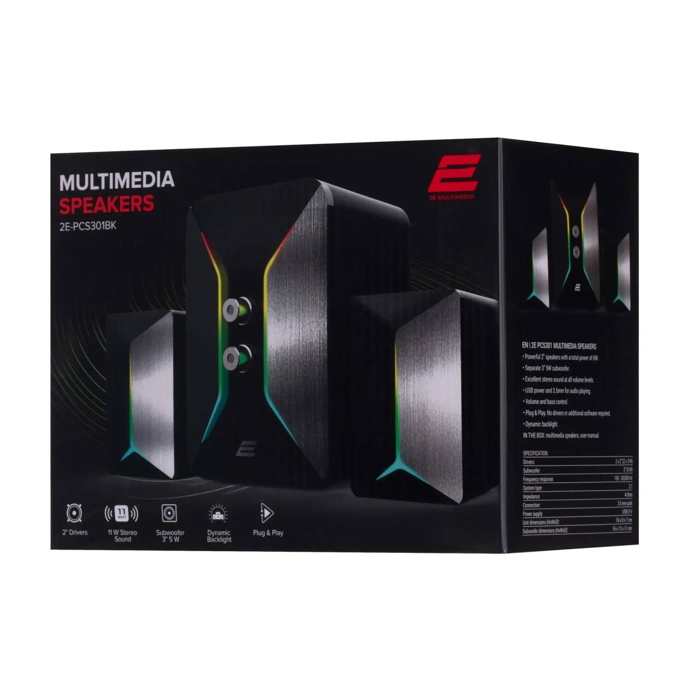 Купити Акустична система 2E PCS301 RGB (2E-PCS301BK) - фото 6