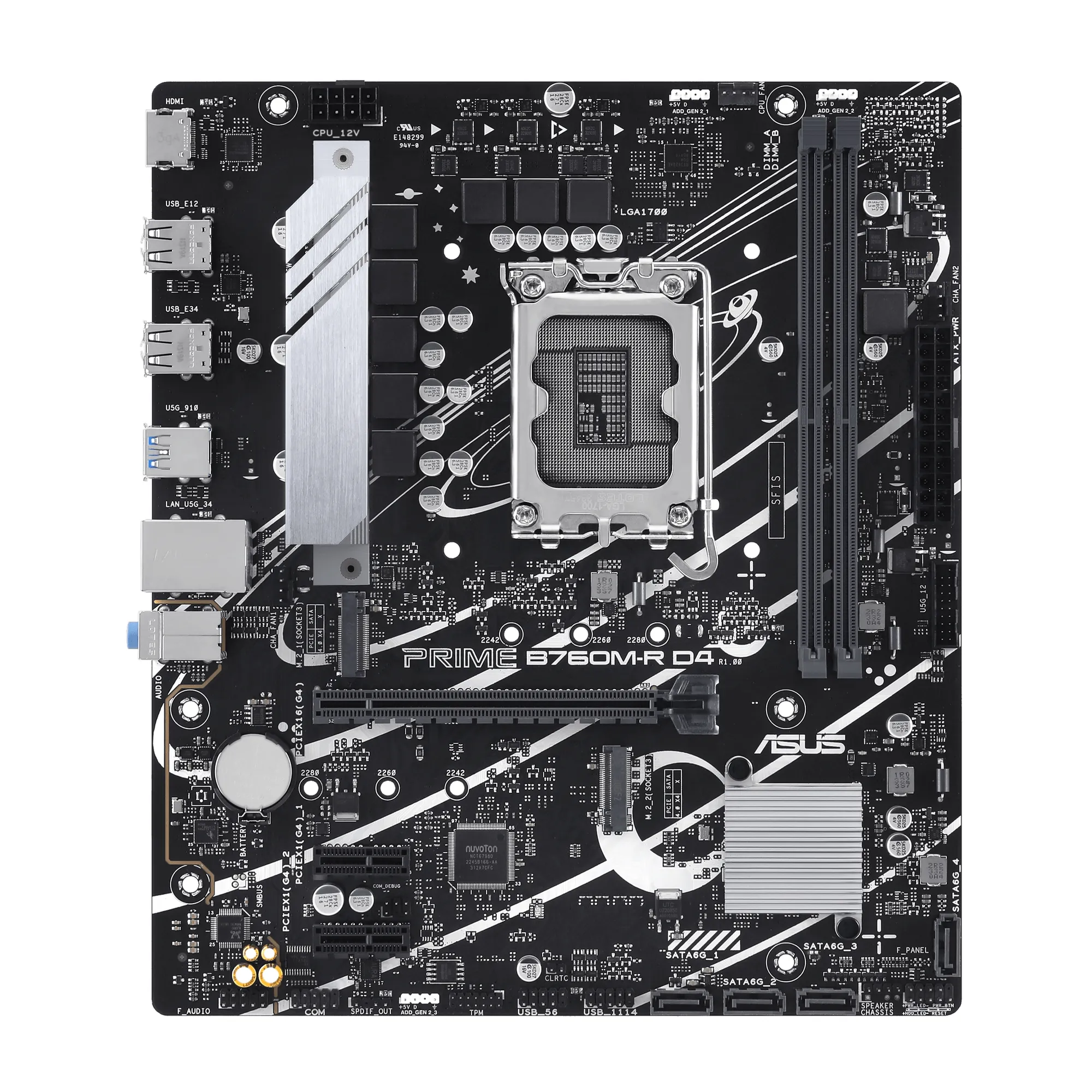 Купить Материнская плата ASUS PRIME B760M-R D4 - фото 2