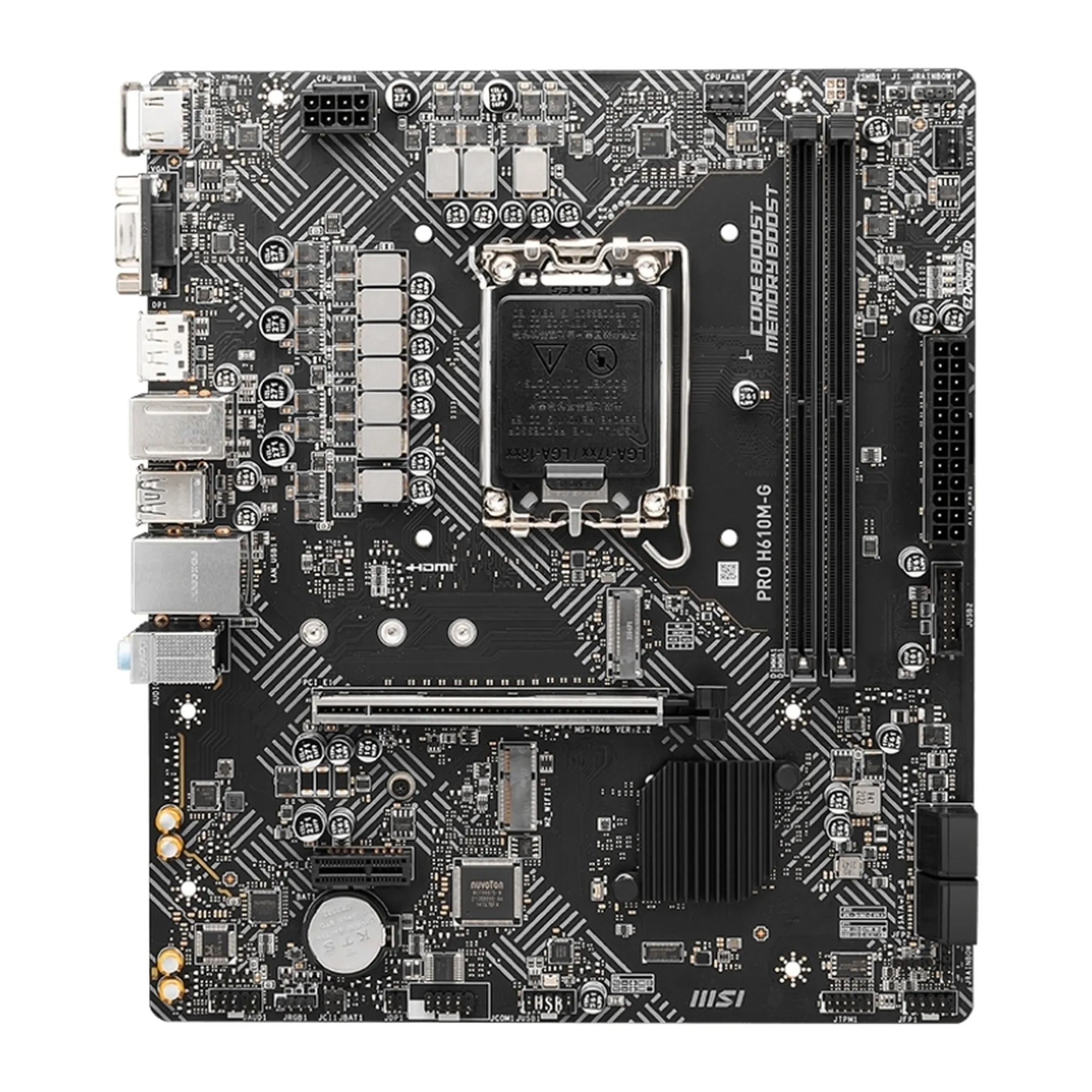 Купити Материнська плата MSI PRO H610M-G - фото 2