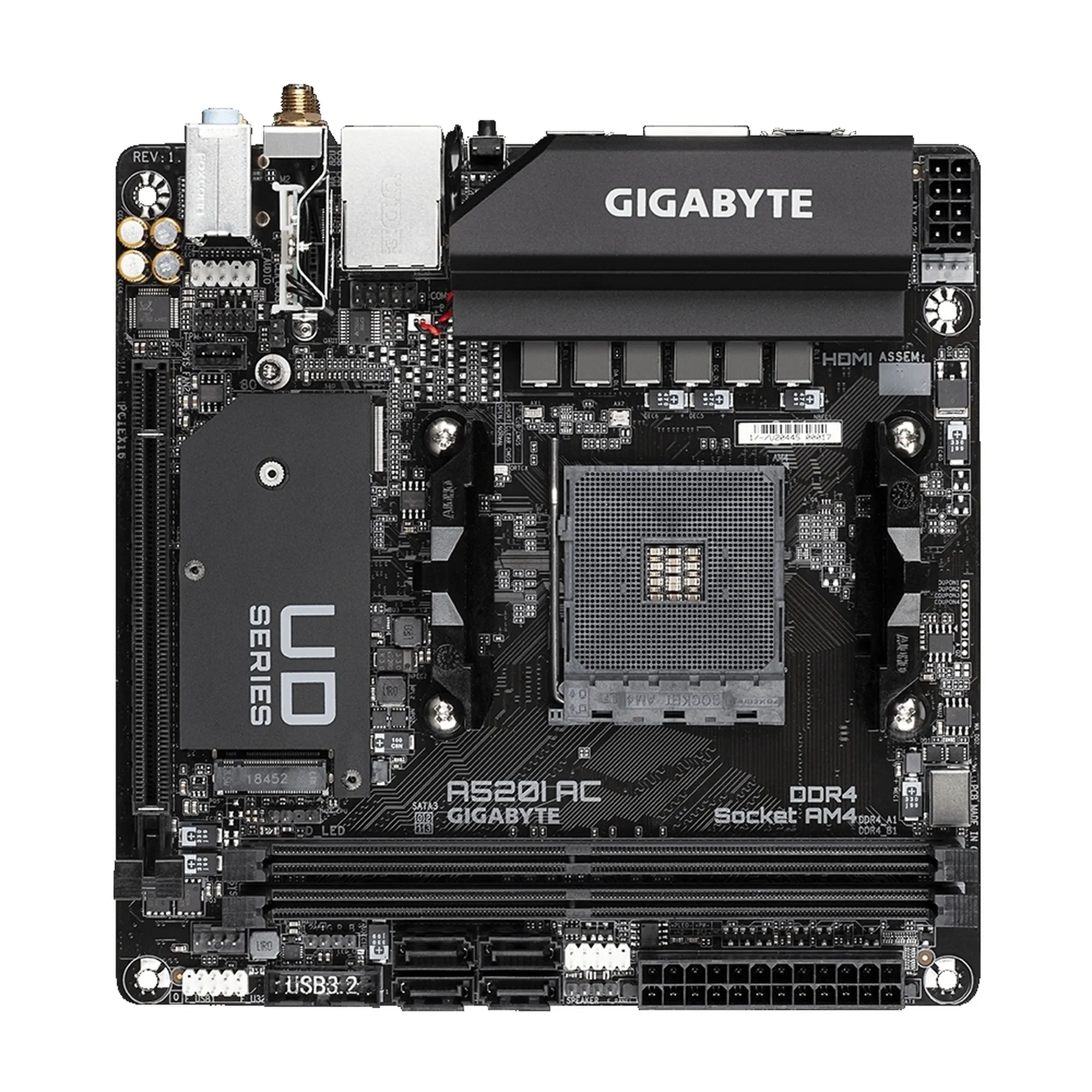 Купити Материнська плата GIGABYTE A520I AC - фото 2
