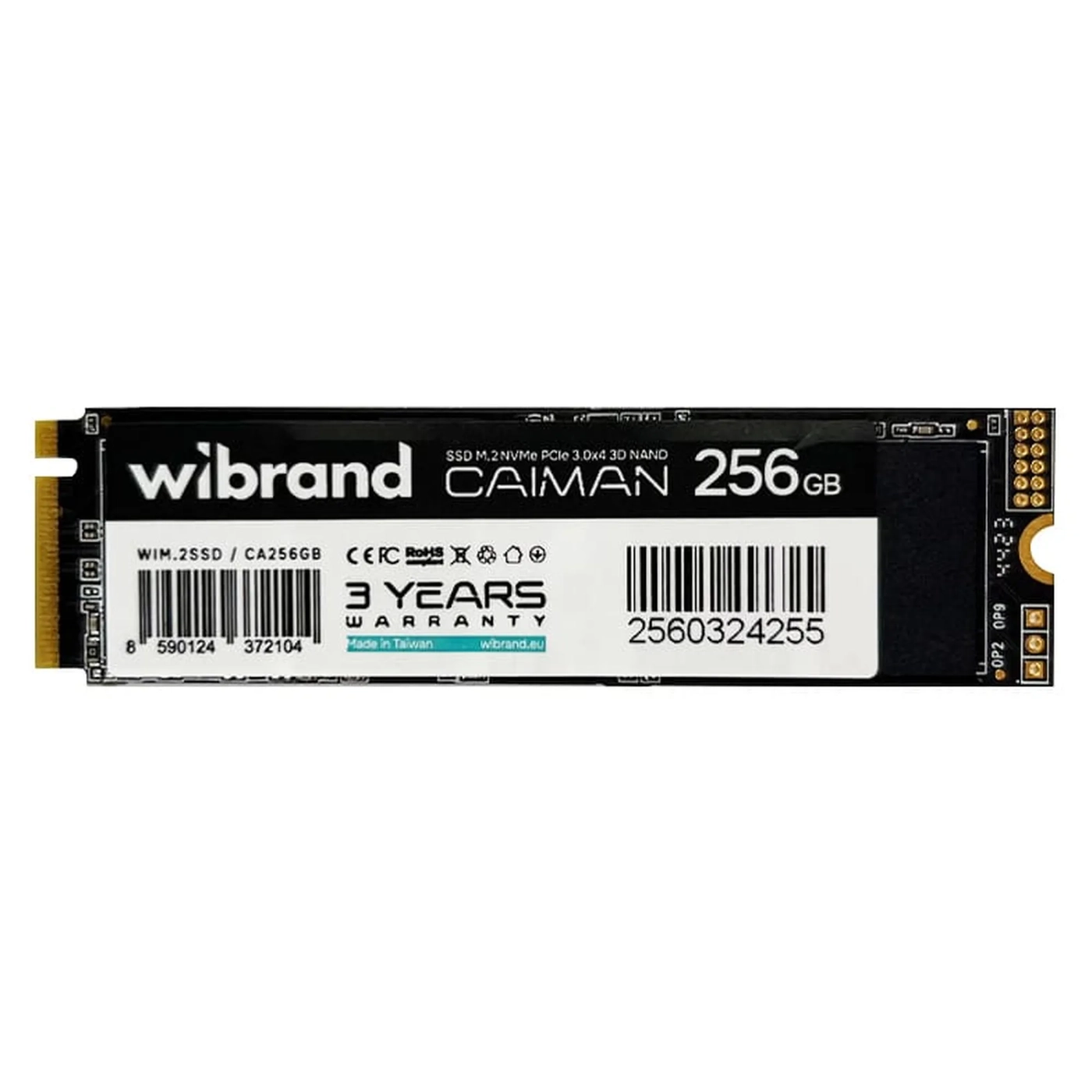 Купити SSD диск Wibrand Caiman 256GB M.2 bulk (WIM.2SSD/CA256GB) - фото 1