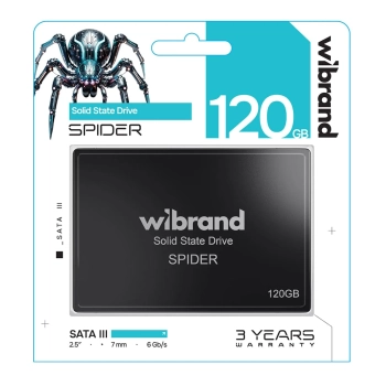 Купити SSD диск Wibrand Spider 120GB 2.5" (WI2.5SSD/SP120GBST) - фото 1